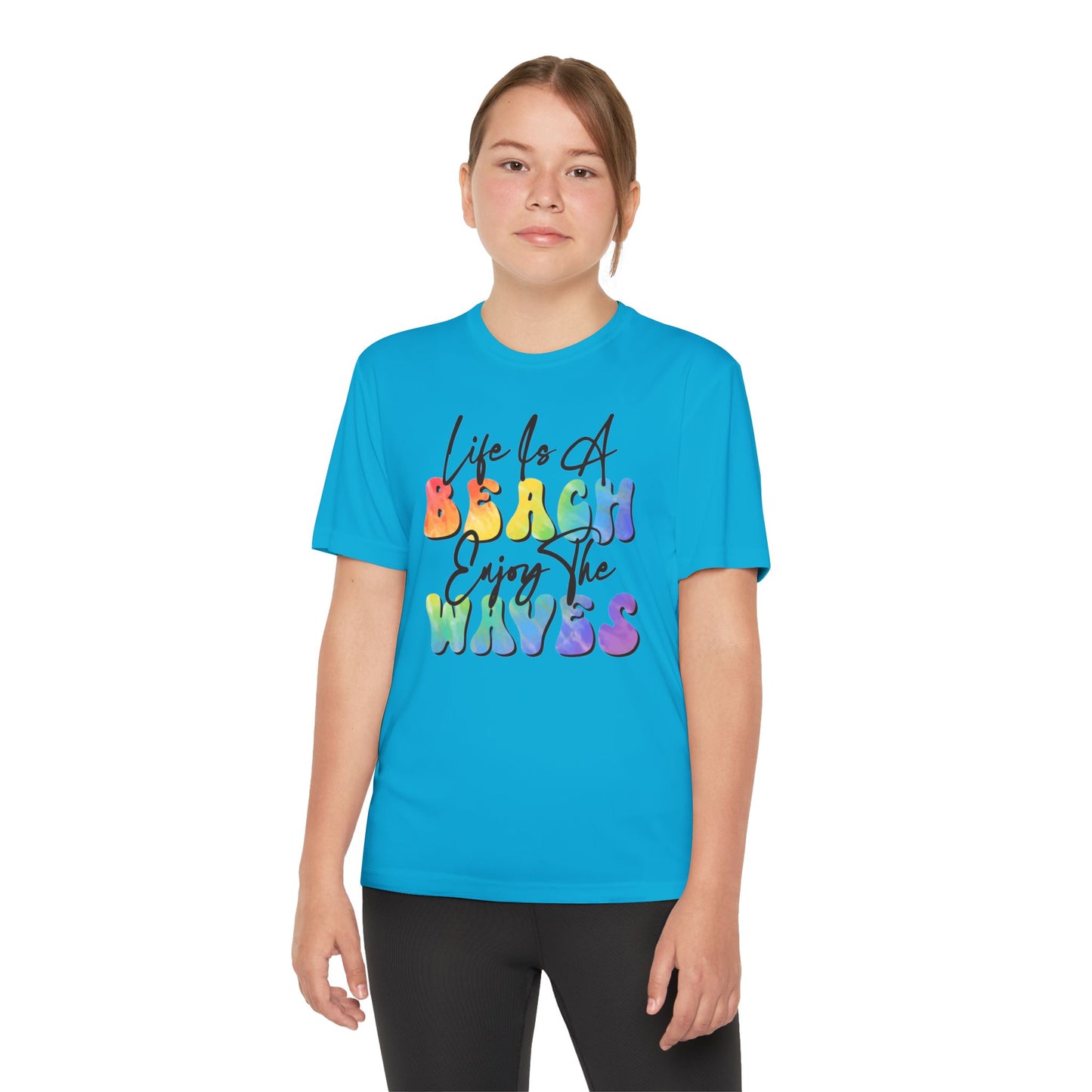 Youth Beach Waves Graphic Tee
