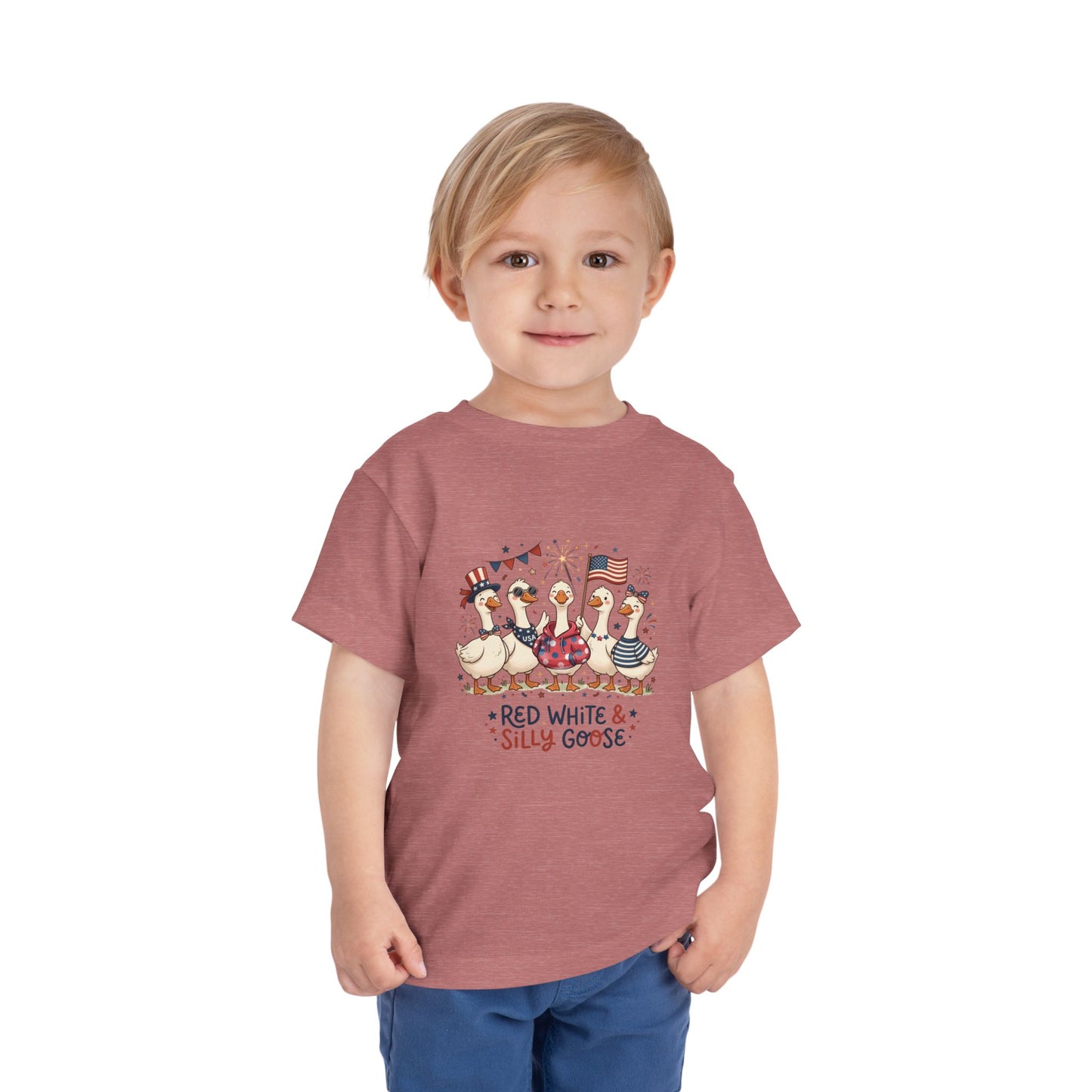 Red White & Silly Goose Toddler T-Shirt