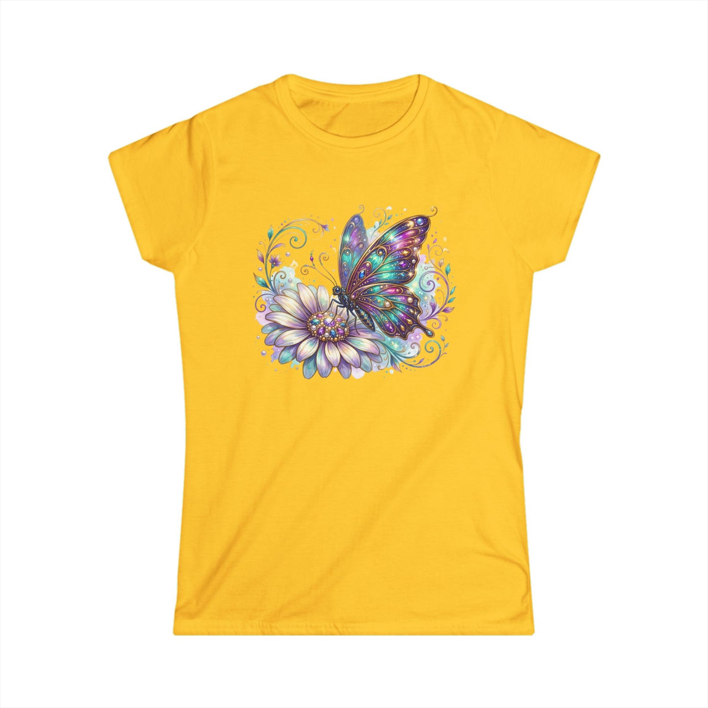 Floral Butterfly Graphic T-Shirt