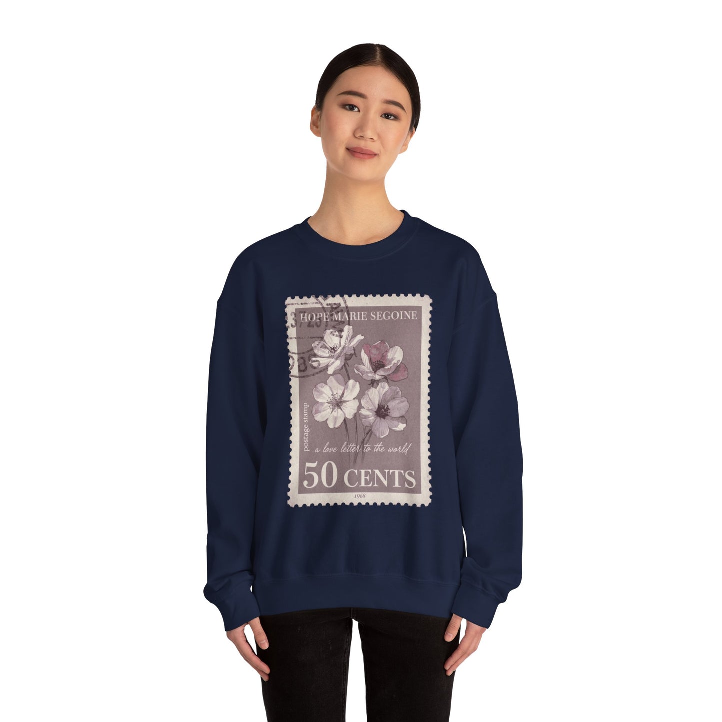 Wildflower Postage Stamp Crewneck