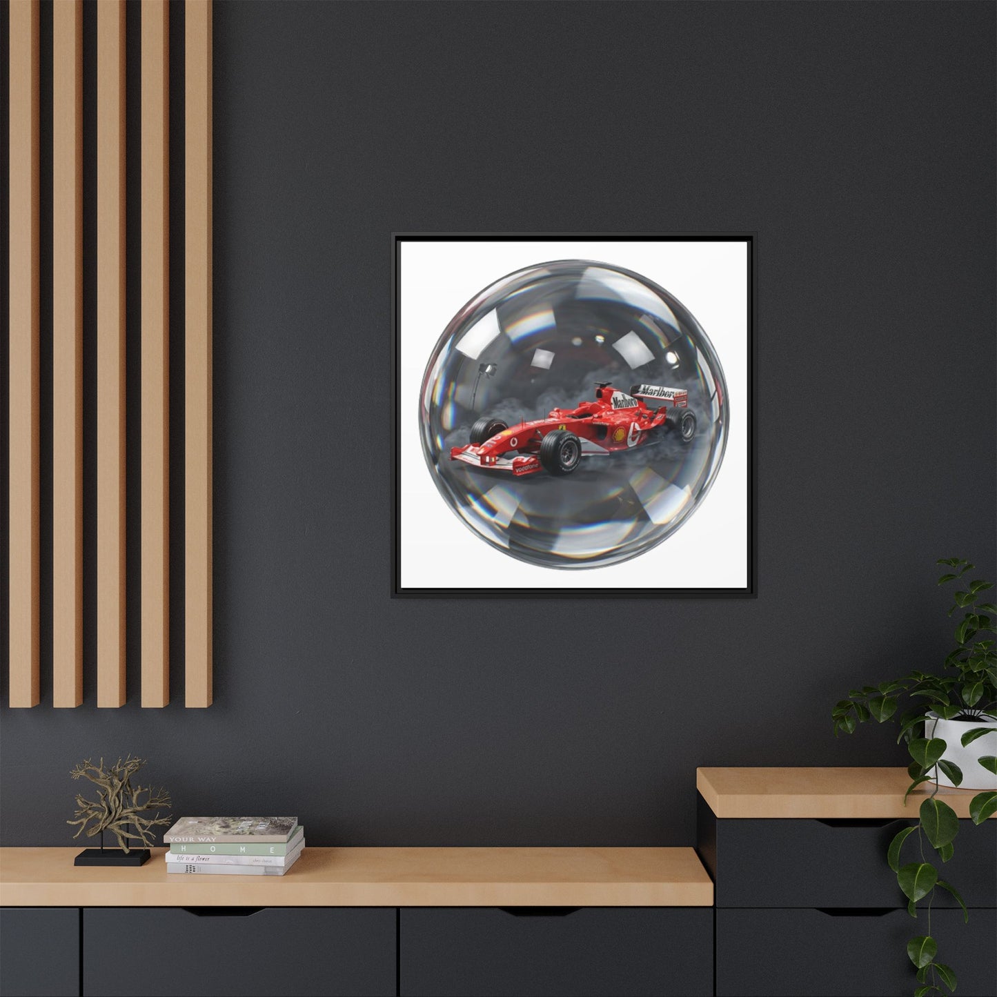 Velocity Sphere Framed Canvas
