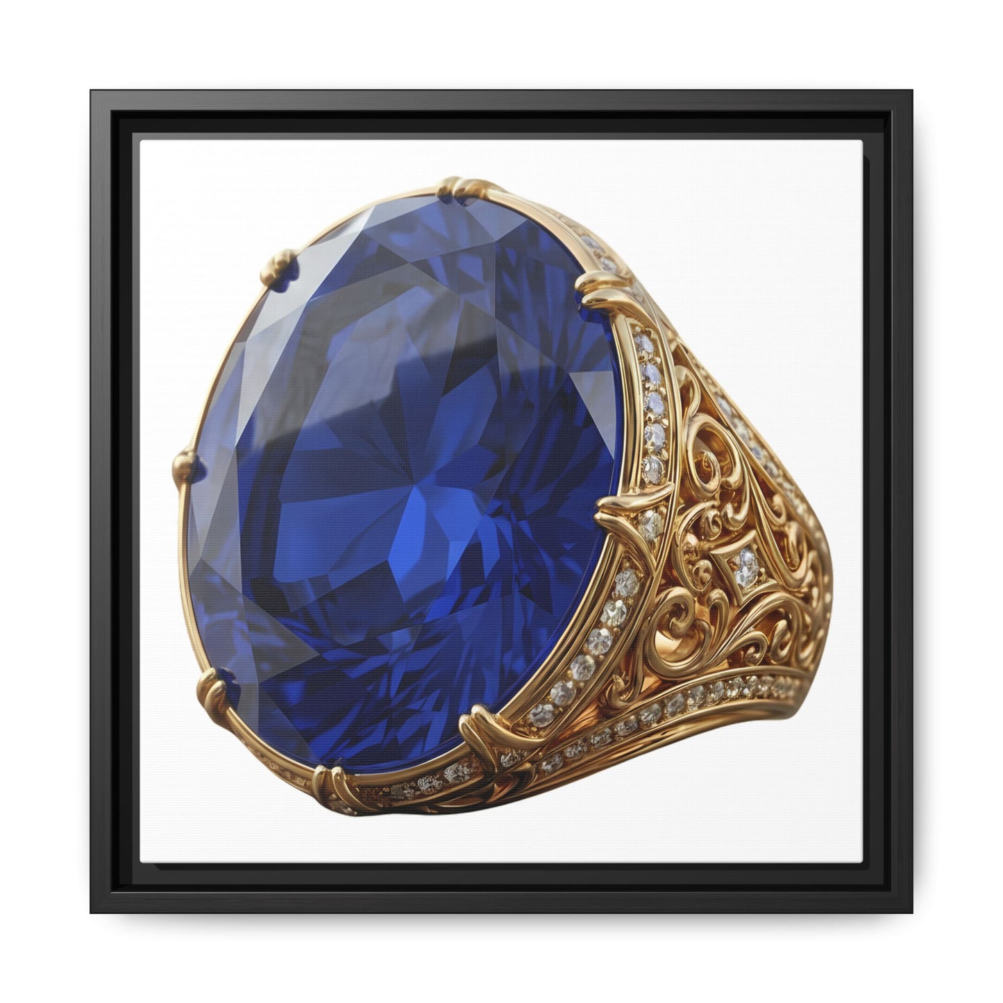 Blue Sapphire Signet Canvas Print