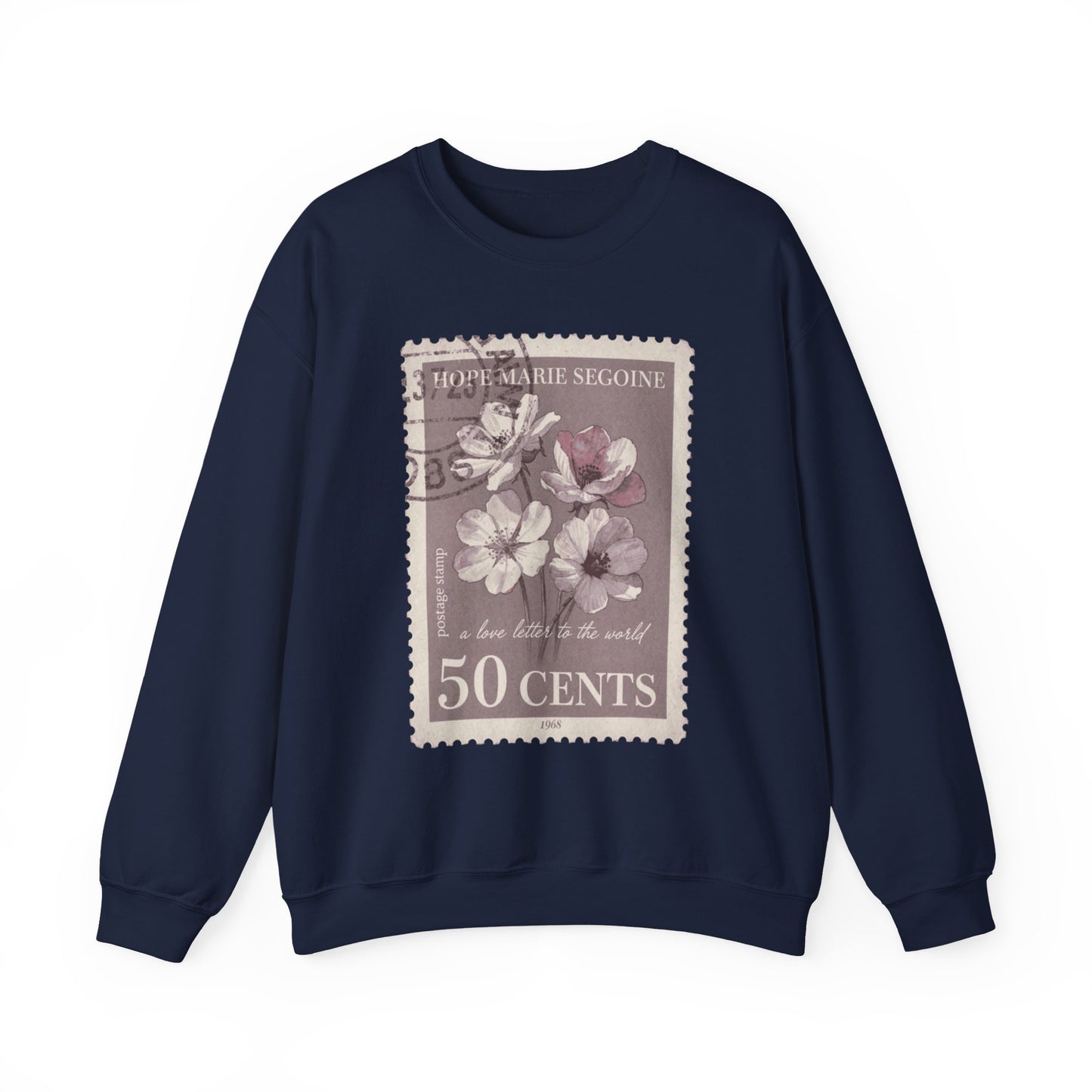 Wildflower Postage Stamp Crewneck