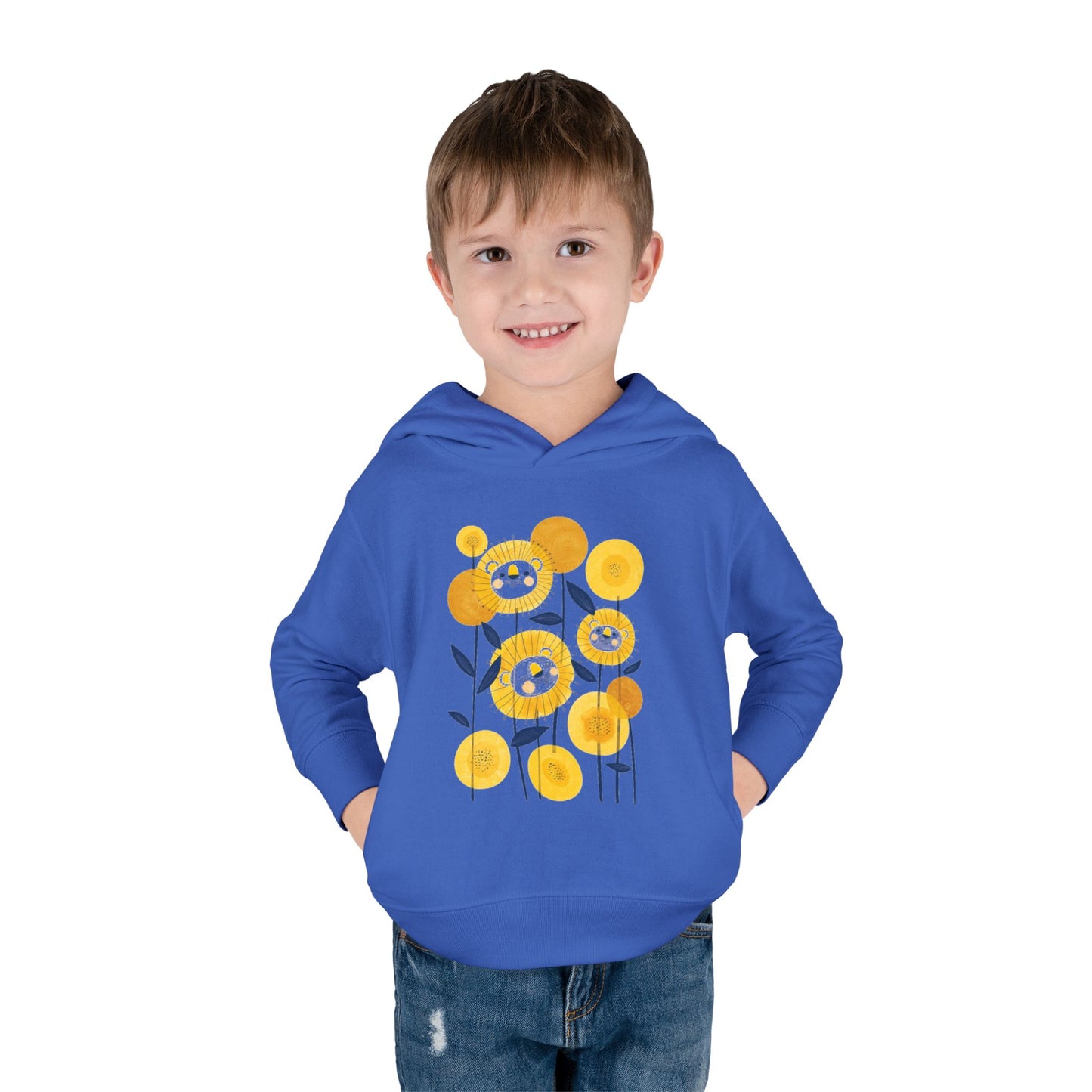 Smiling Flower Garden Toddler Hoodie