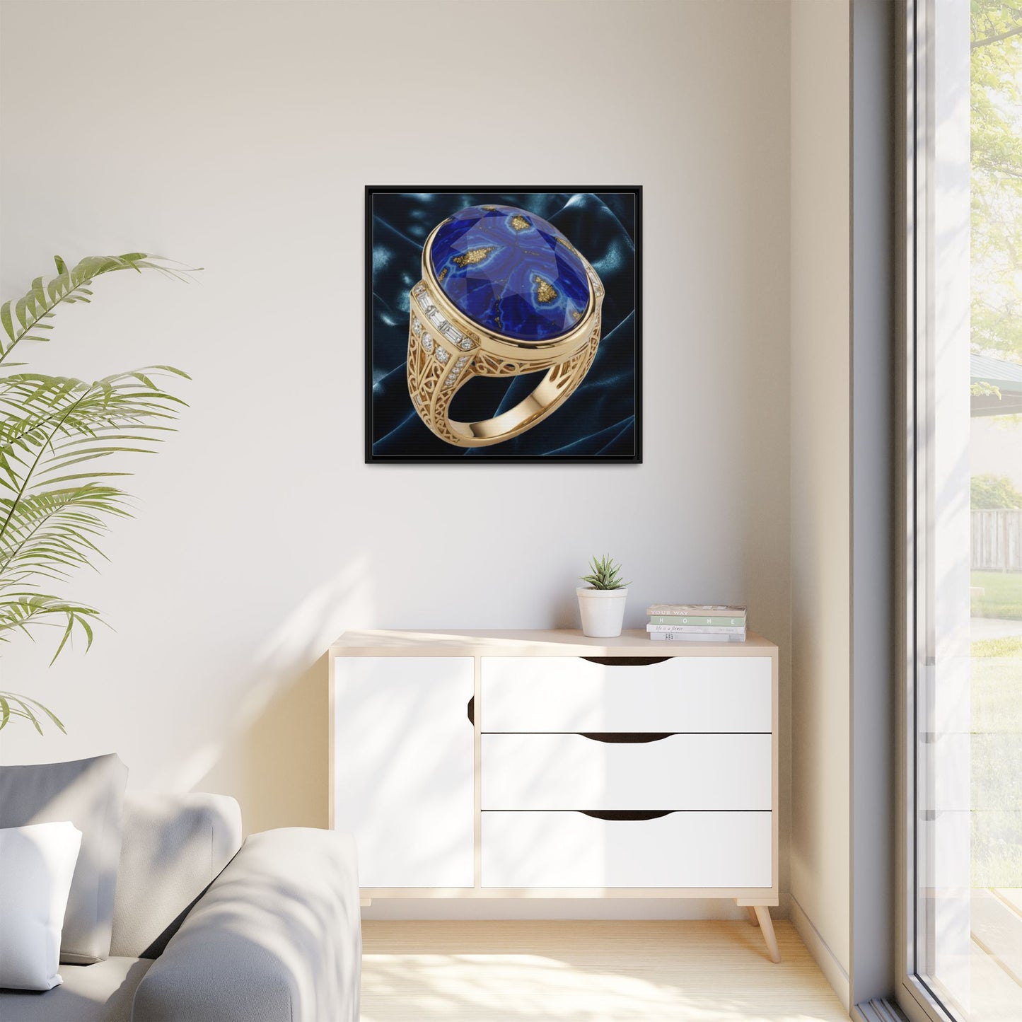 Lapis Nocturne Radiance Canvas