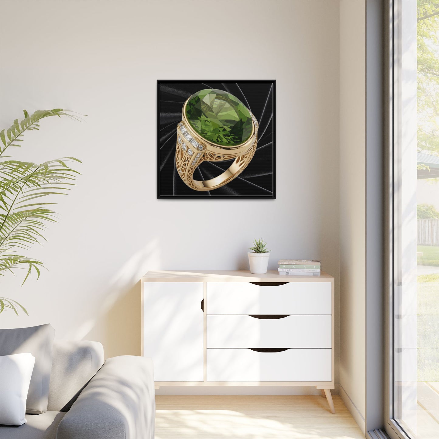 Peridot Veil Canvas