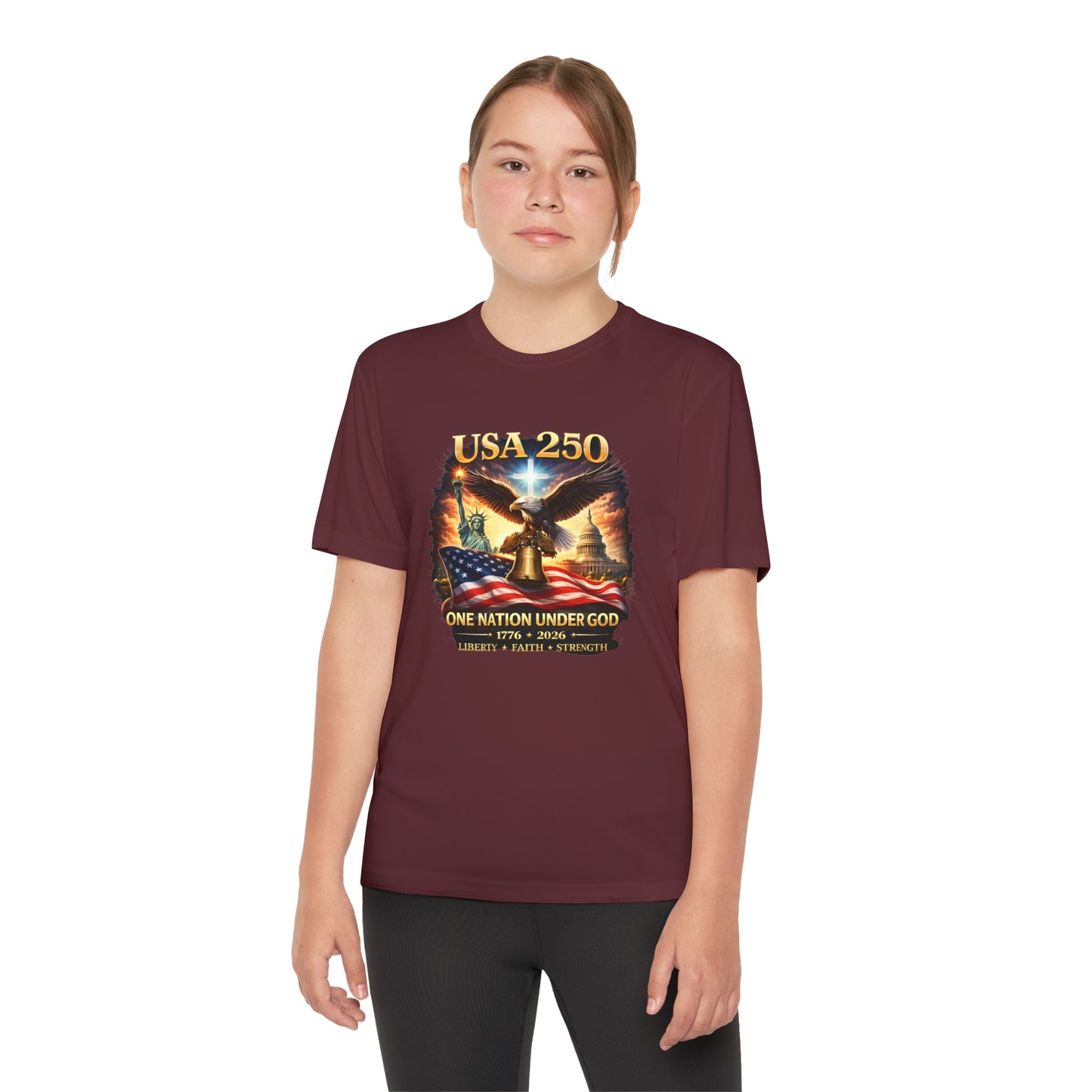 USA 250 Youth Patriotic Graphic Tee