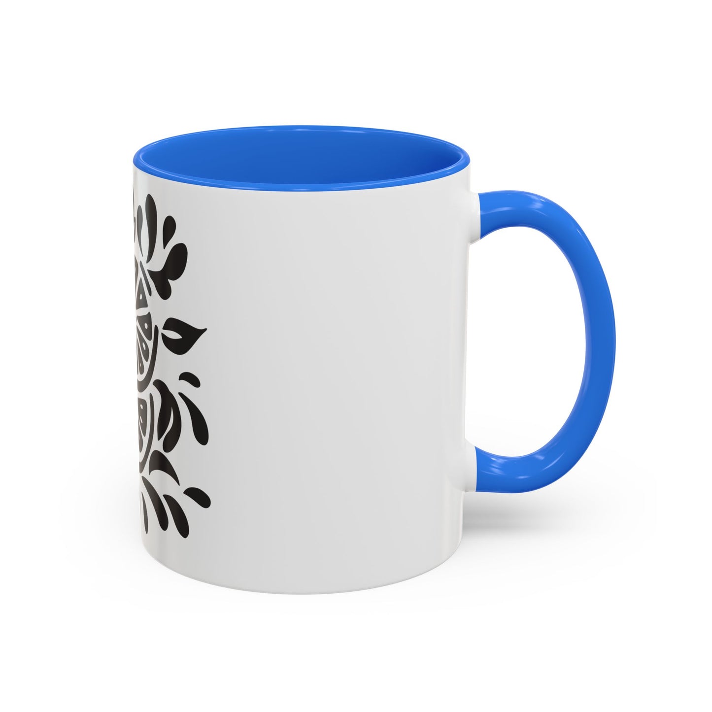 Monochrome Citrus Accent Mug