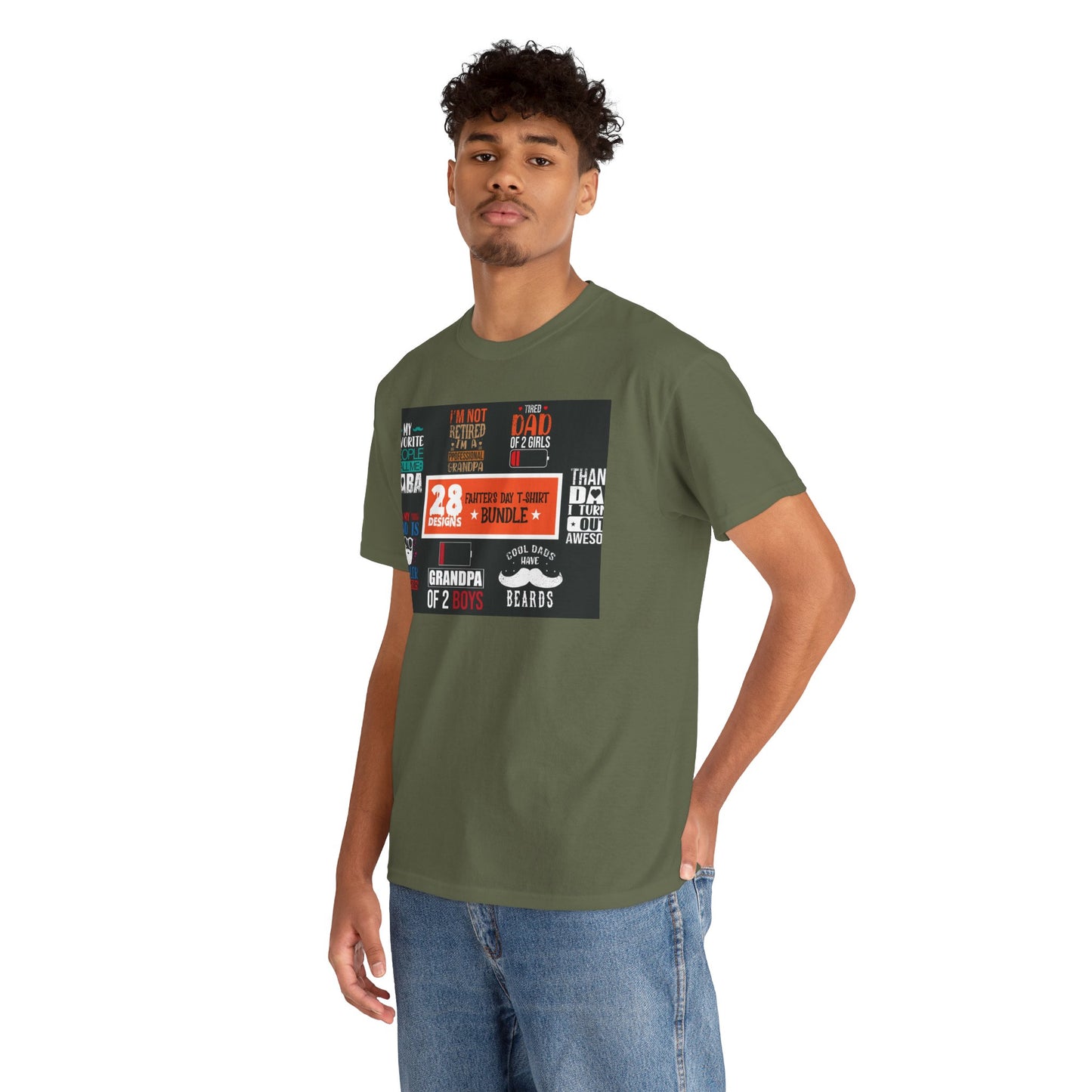 Proud Grandpa of 2 Boys Graphic Tee