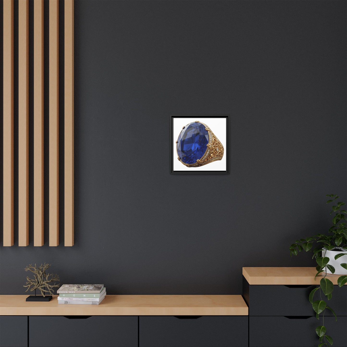 Blue Sapphire Signet Canvas Print