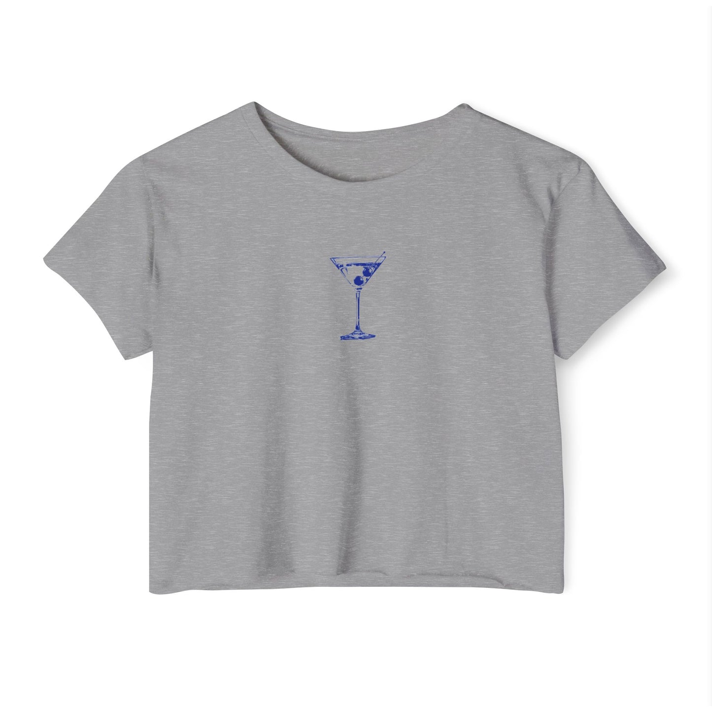 Watercolor Cocktail Glass Boxy Tee