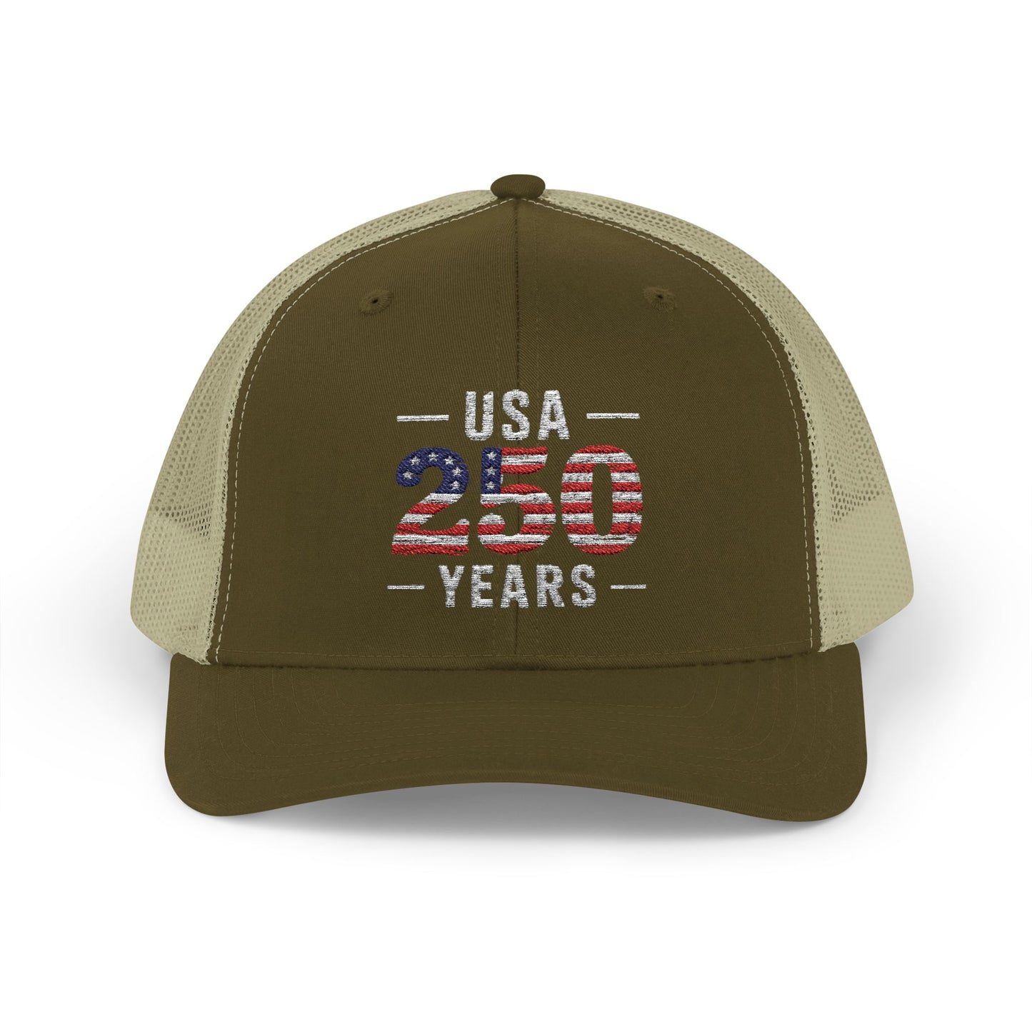 USA 250 Years Patriotic Trucker Cap