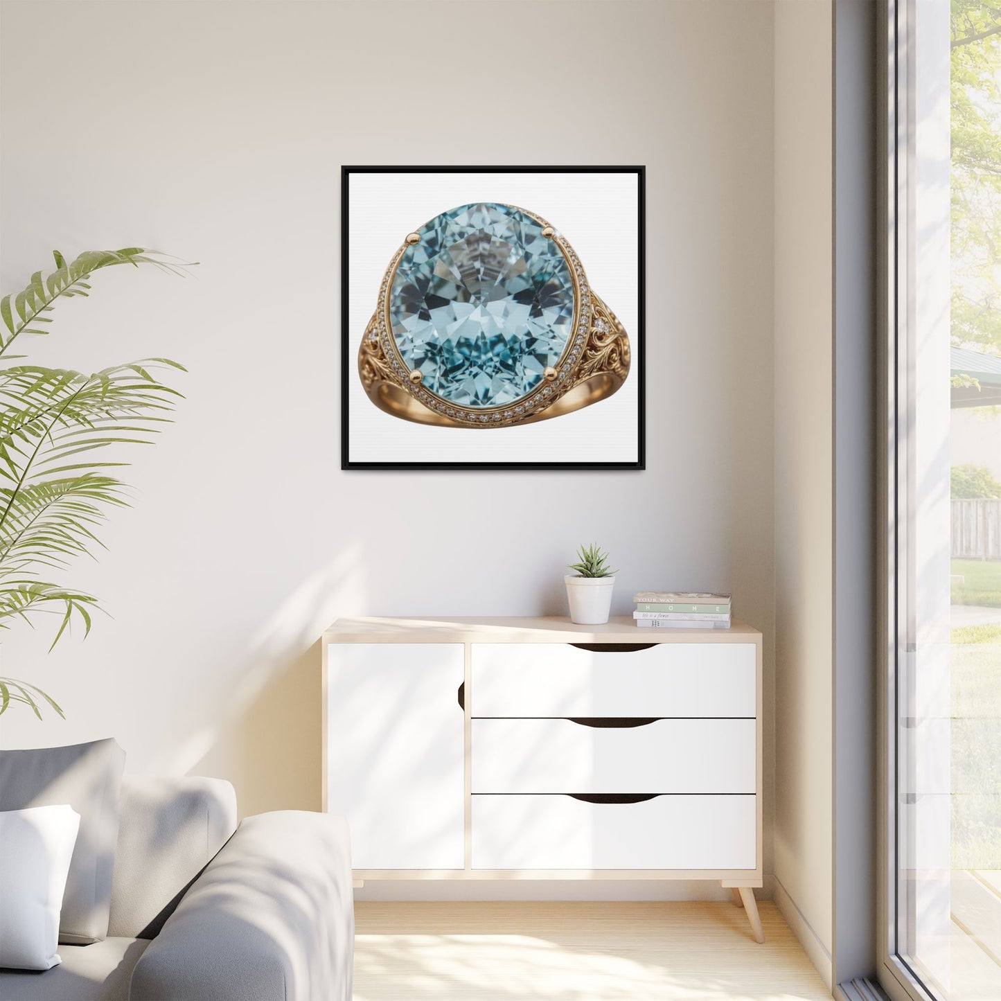 Aquamarine Heirloom Canvas Print