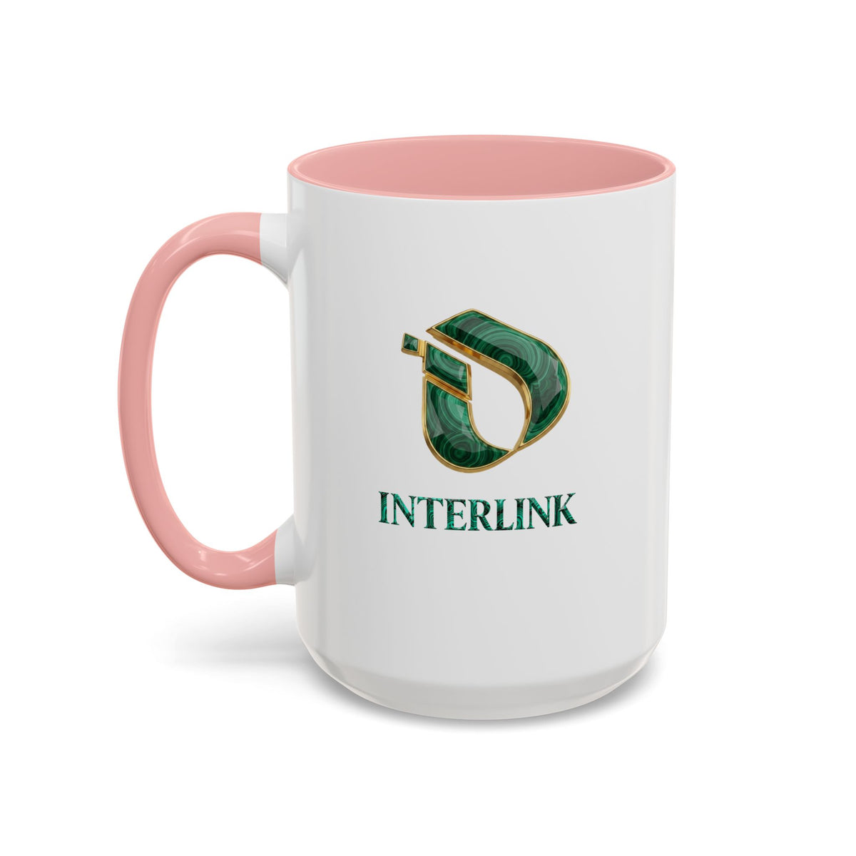Malachite Vein Interlink Two-Tone Ceramic Mug