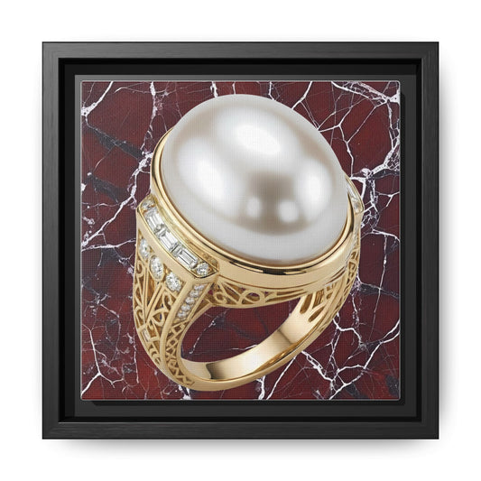 Pearl Jewellery Study Framed Canvas Wall Art