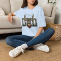 Dad Camo Deer Graphic T-Shirt