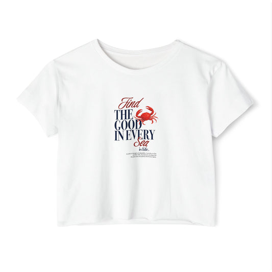Good in Every Sea Crab Boxy Tee