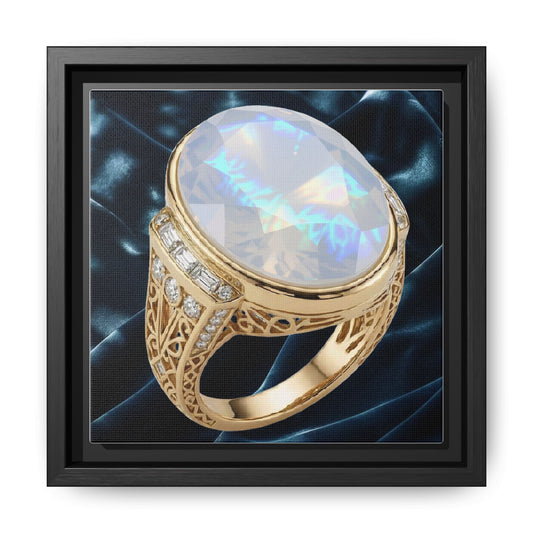 Iridescent Moonstone Ring Canvas