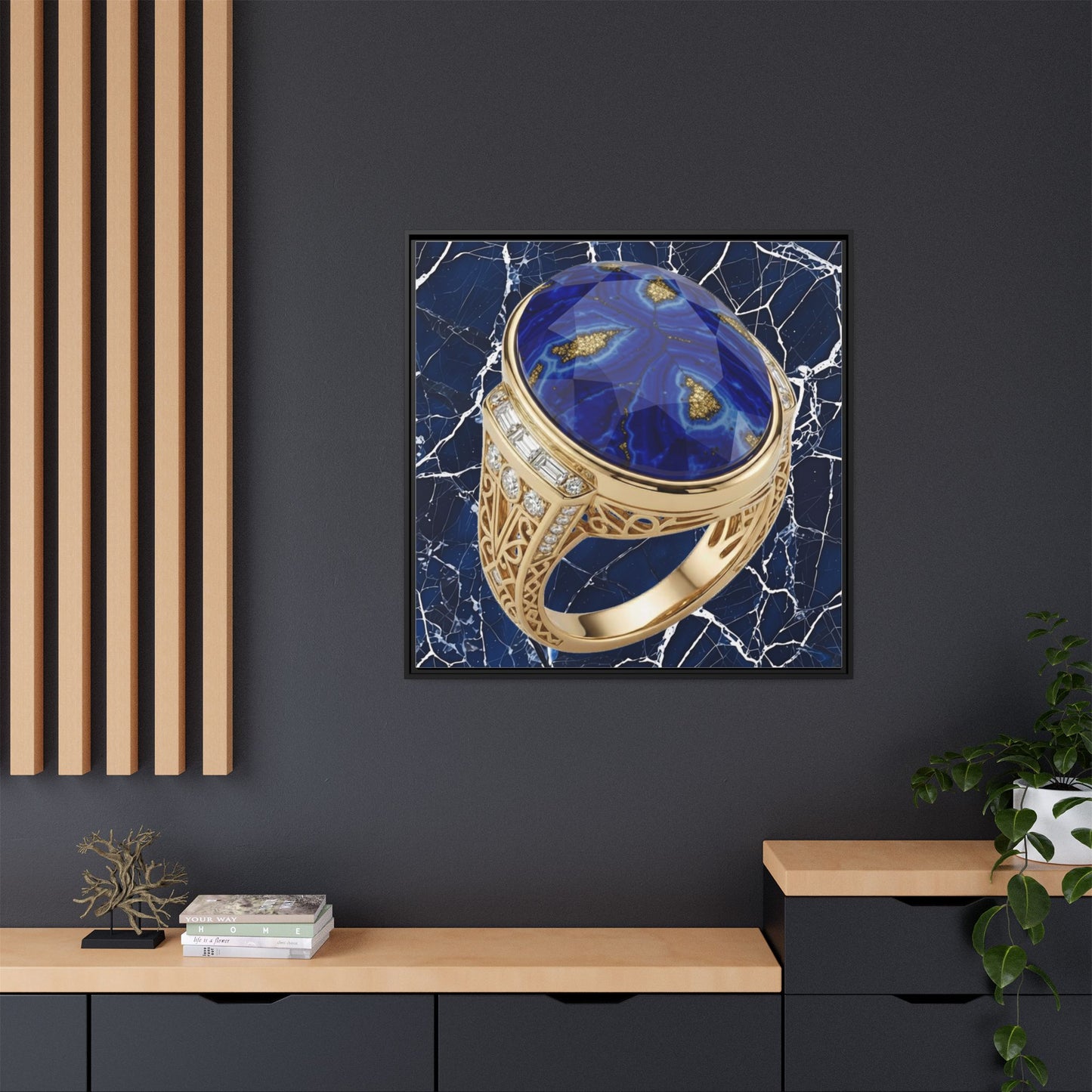 Lapis Lazuli Ceremonial Ring Canvas