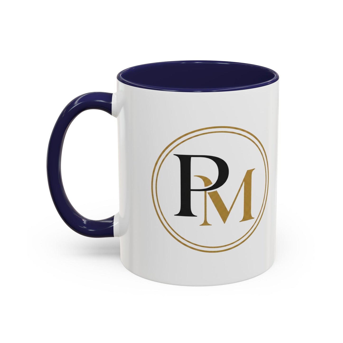 Black Gold PM Initial Accent Mug