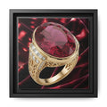 Bordeaux Ruby Velvet Canvas