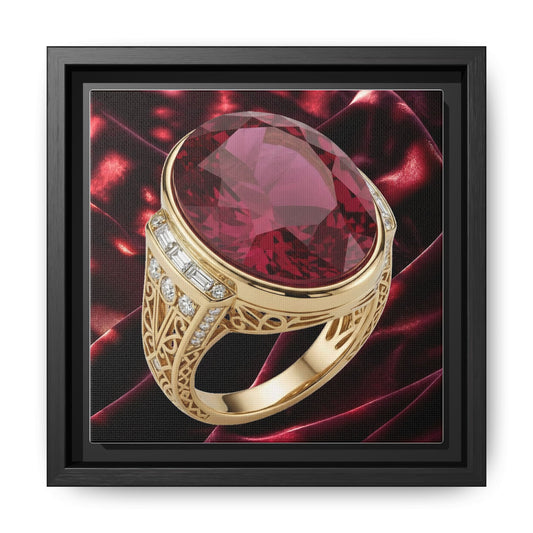 Bordeaux Ruby Velvet Canvas