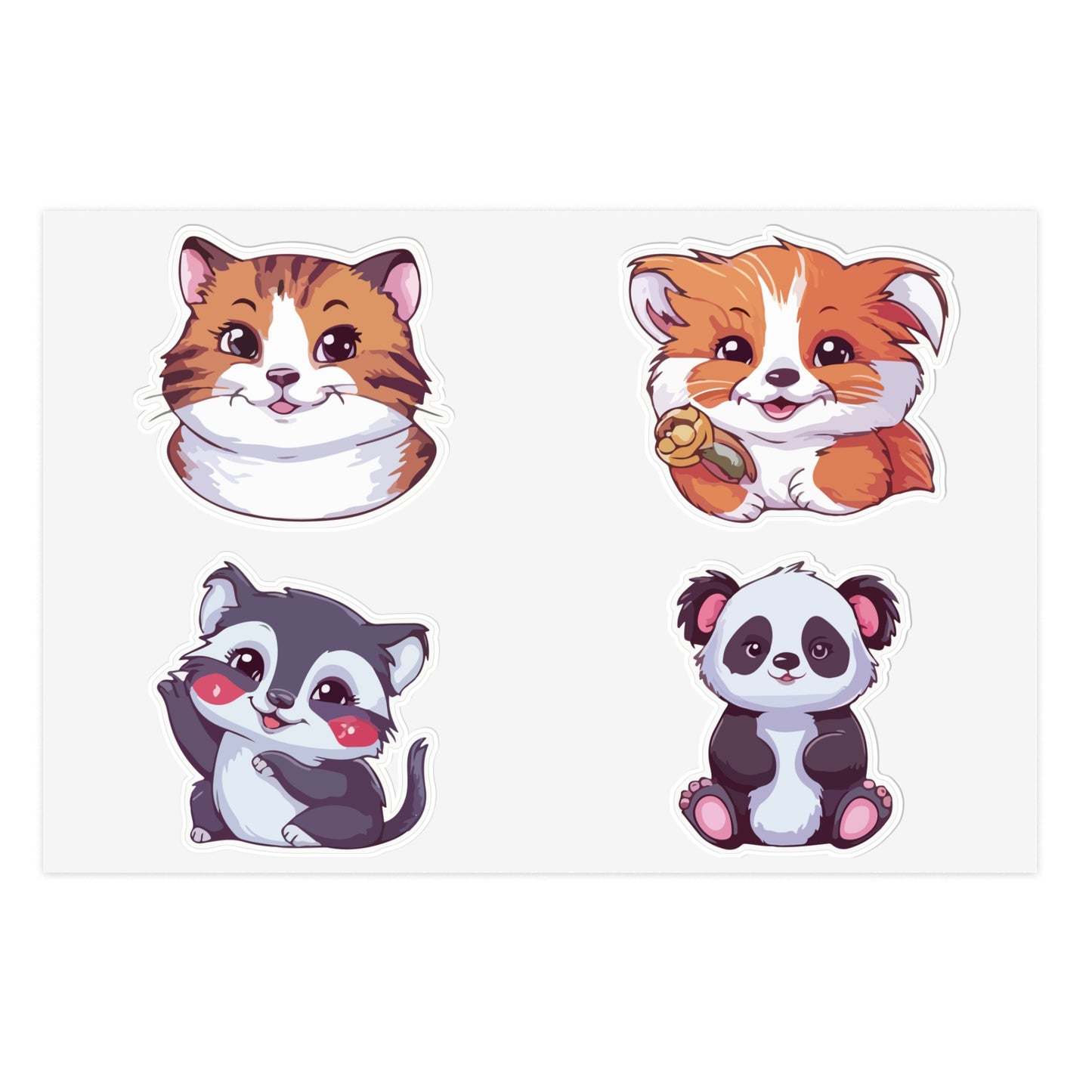 Friendly Forest Faces Sticker Sheet