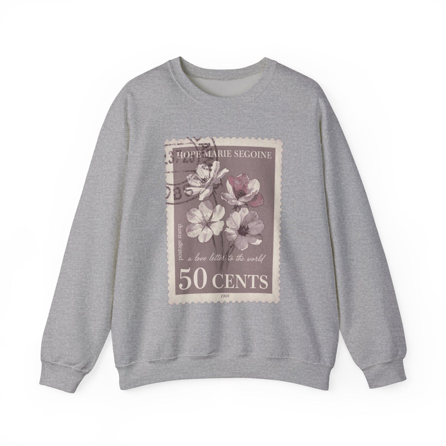 Wildflower Postage Stamp Crewneck