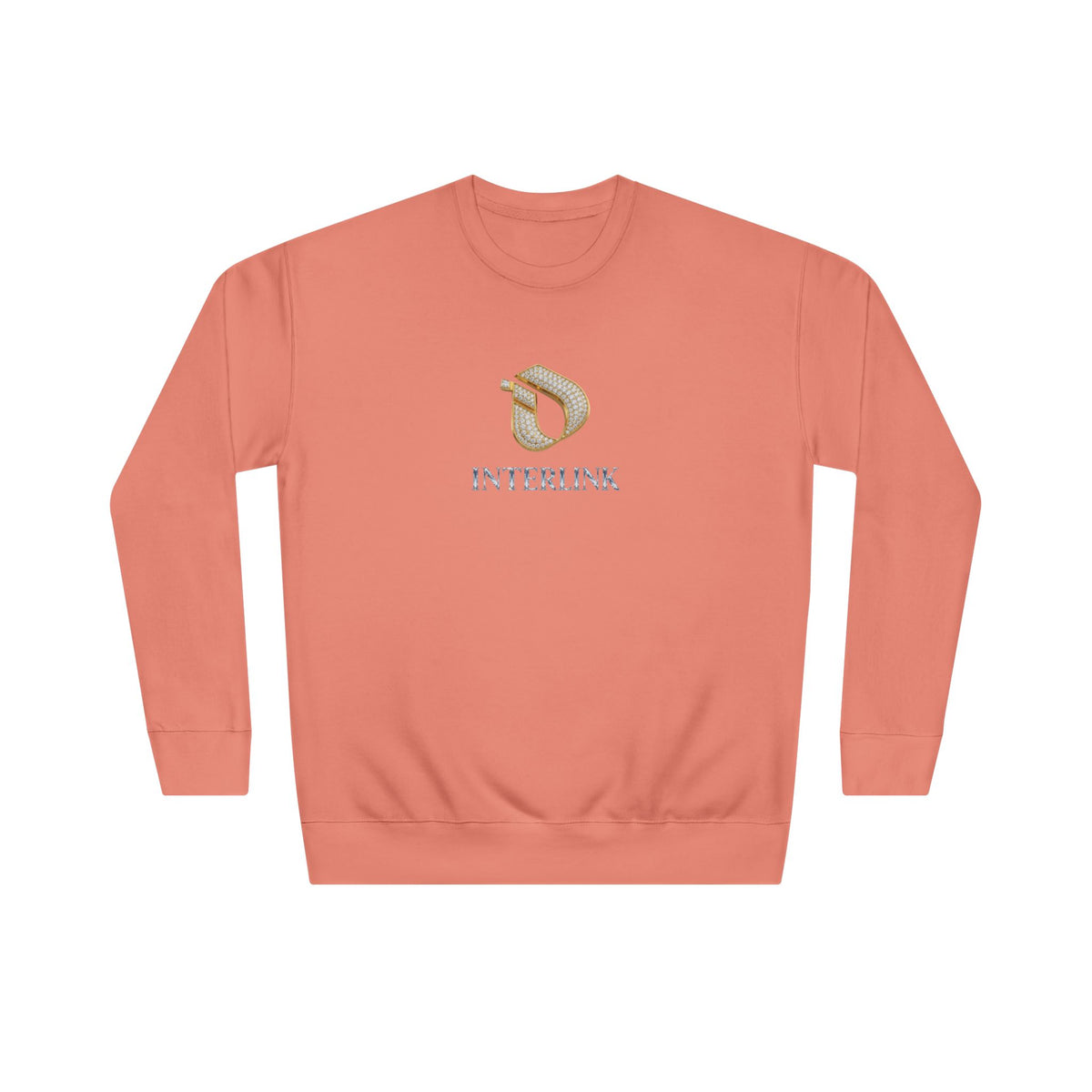 Cut-Diamond Gleam Interlink Crewneck