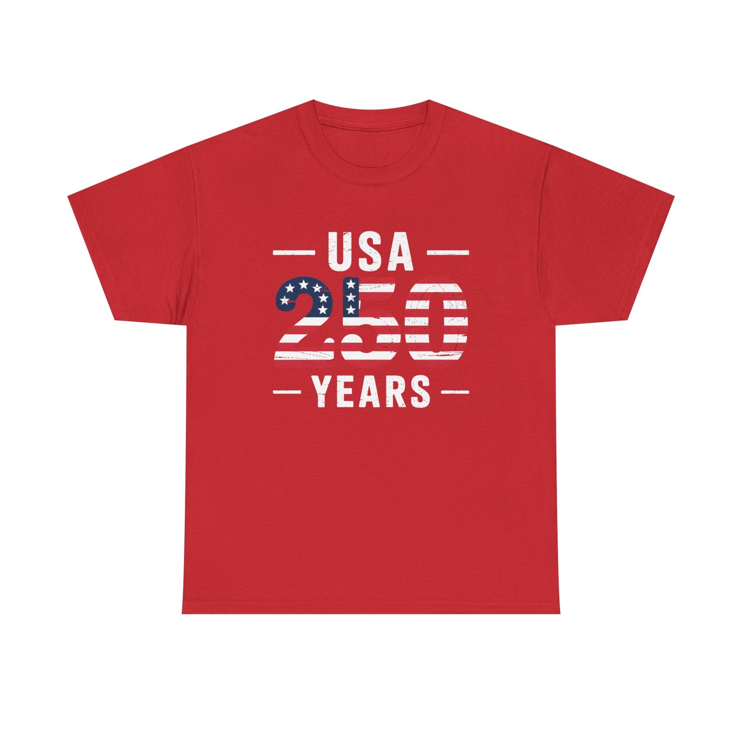 USA 250 Years Patriotic Flag Graphic T-Shirt