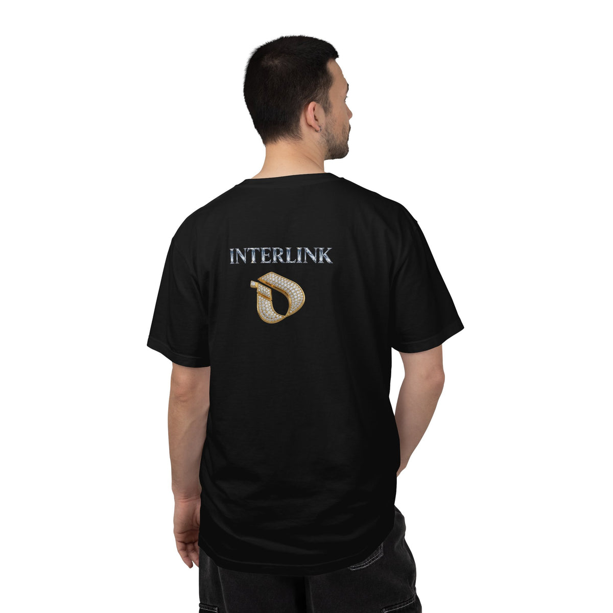 Cut Diamond Interlink Heavyweight Garment-Dyed Back Print Tee