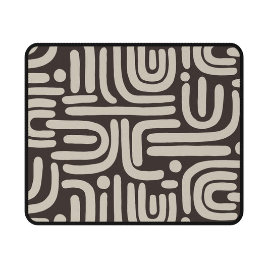 Abstract Maze Pattern Mouse Pad