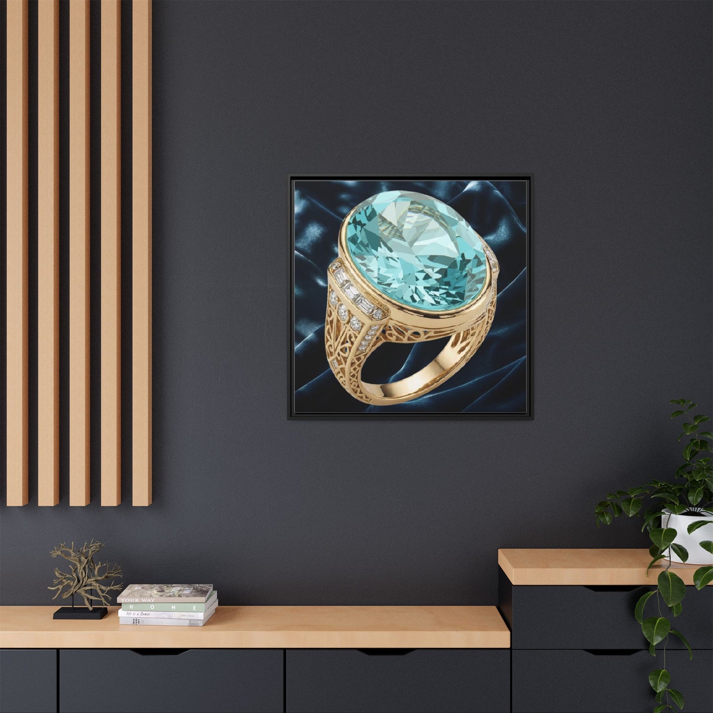 Aquamarine Grandeur Canvas