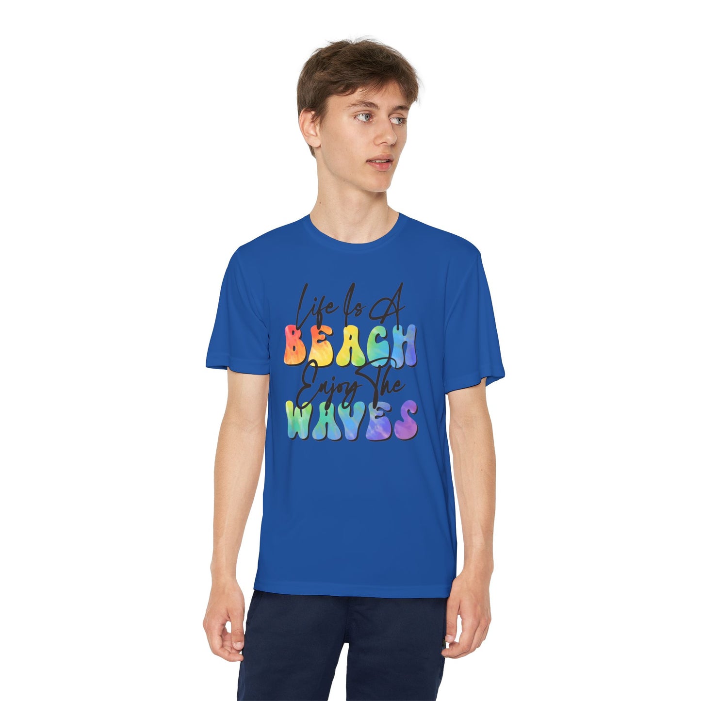 Youth Beach Waves Graphic Tee