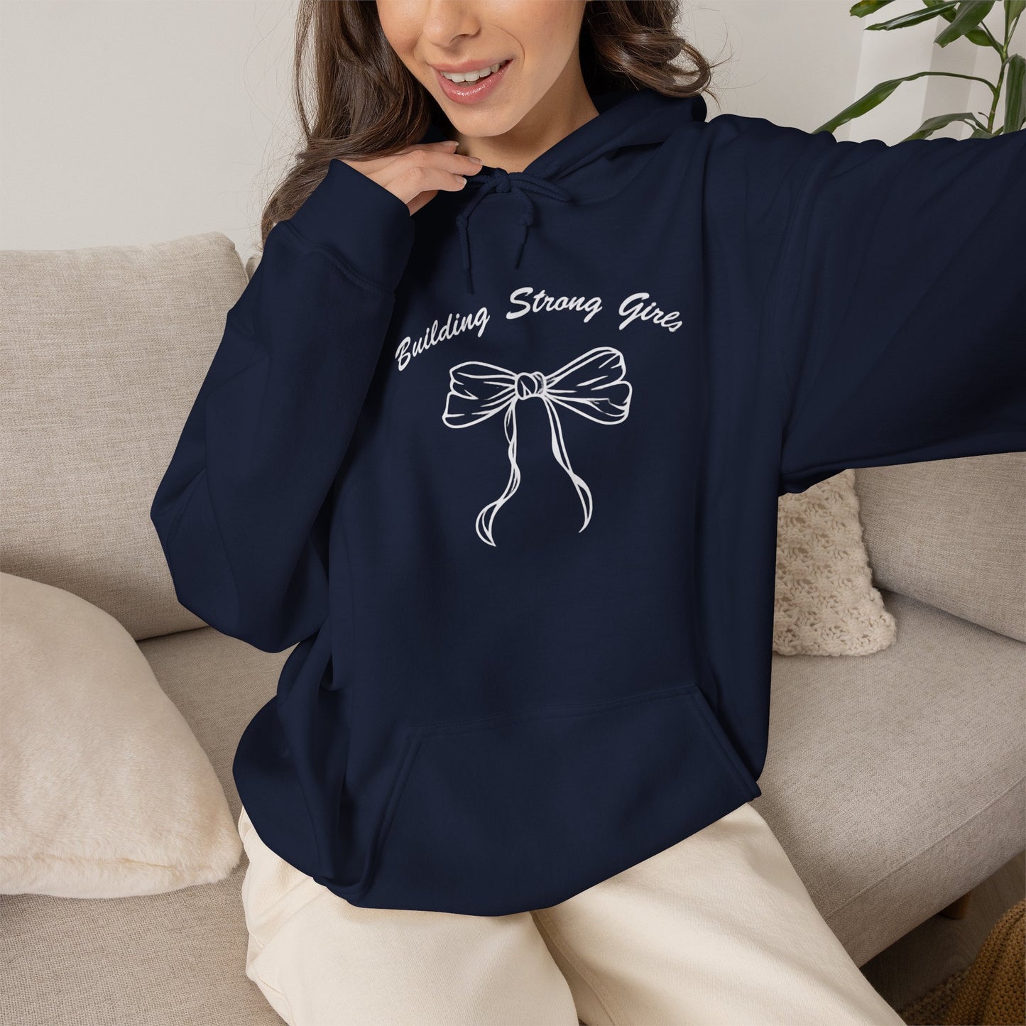 Building Strong Girls Ribbon Hoodie