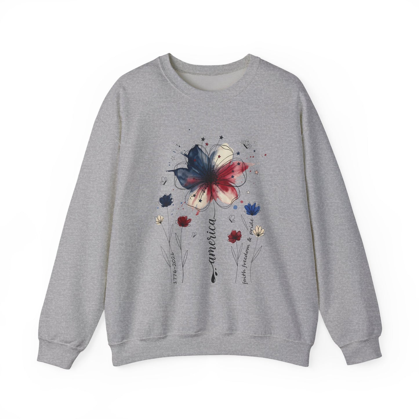 Midnight Bloom Graphic Crewneck Sweatshirt