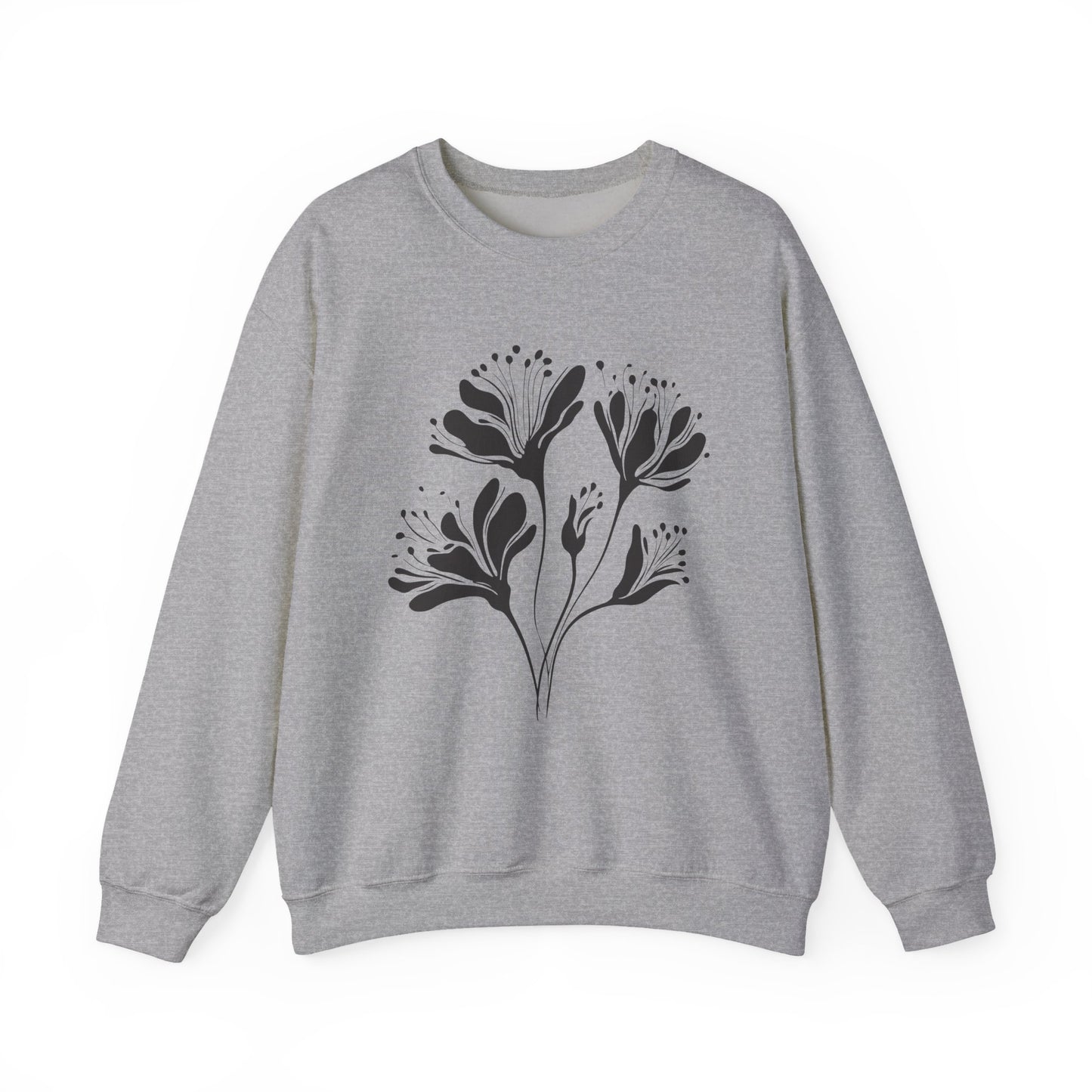 Minimal Floral Line Art Sweatshirt