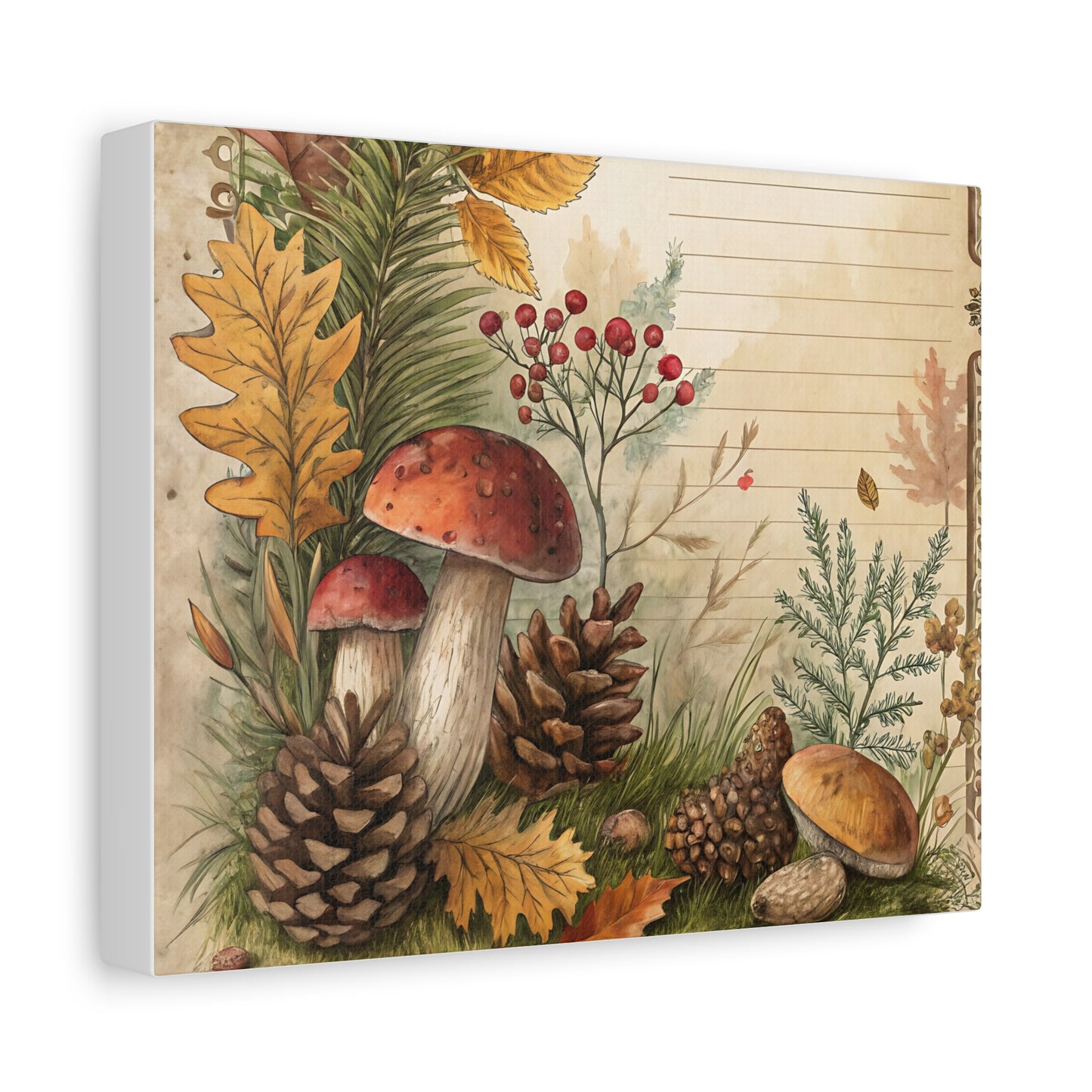 Woodland Harvest Canvas Print