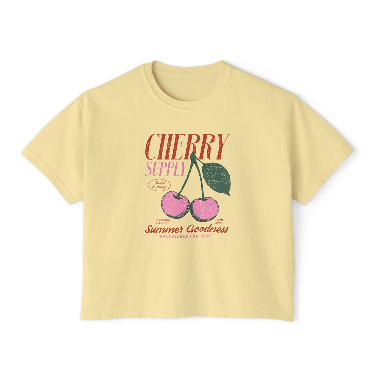 Cherry Graphic Women's Boxy Tee