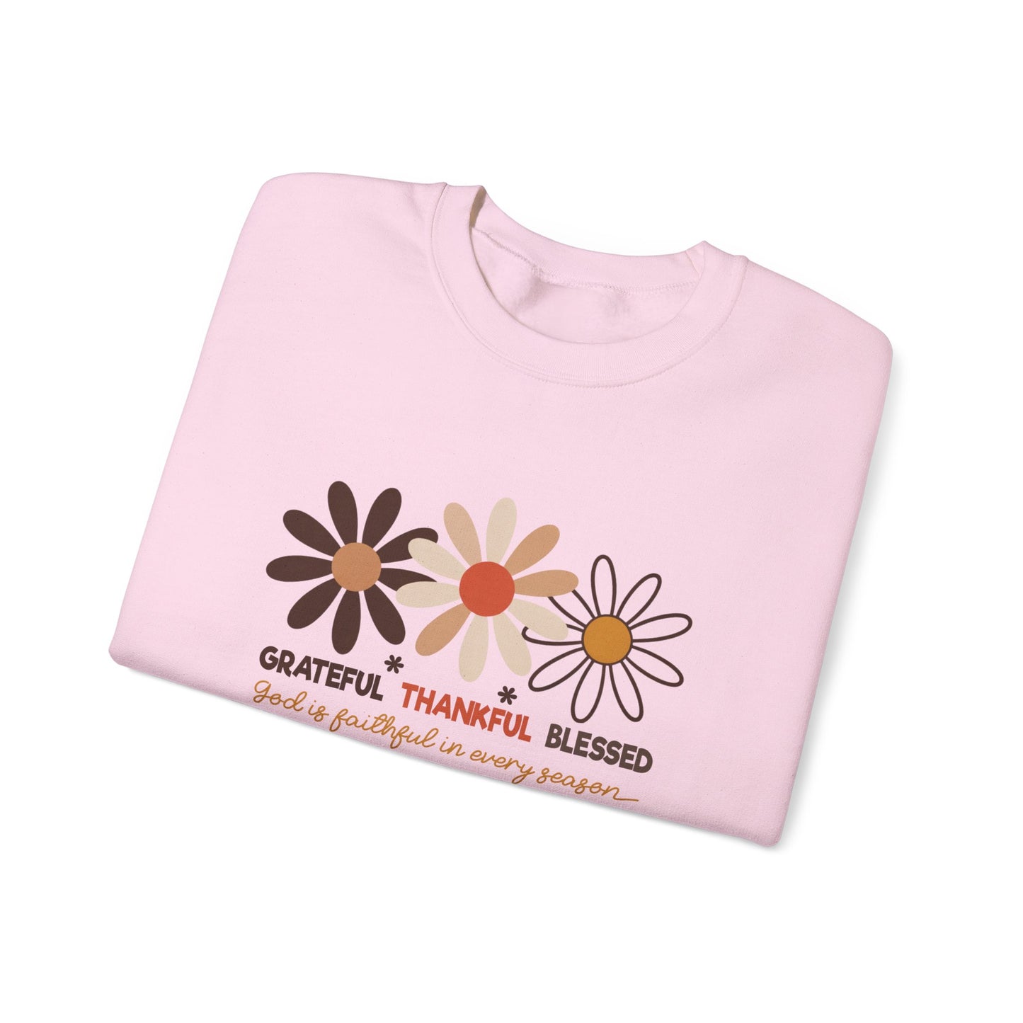 Grateful Thankful Blessed Women's Crewneck Sweatshirt