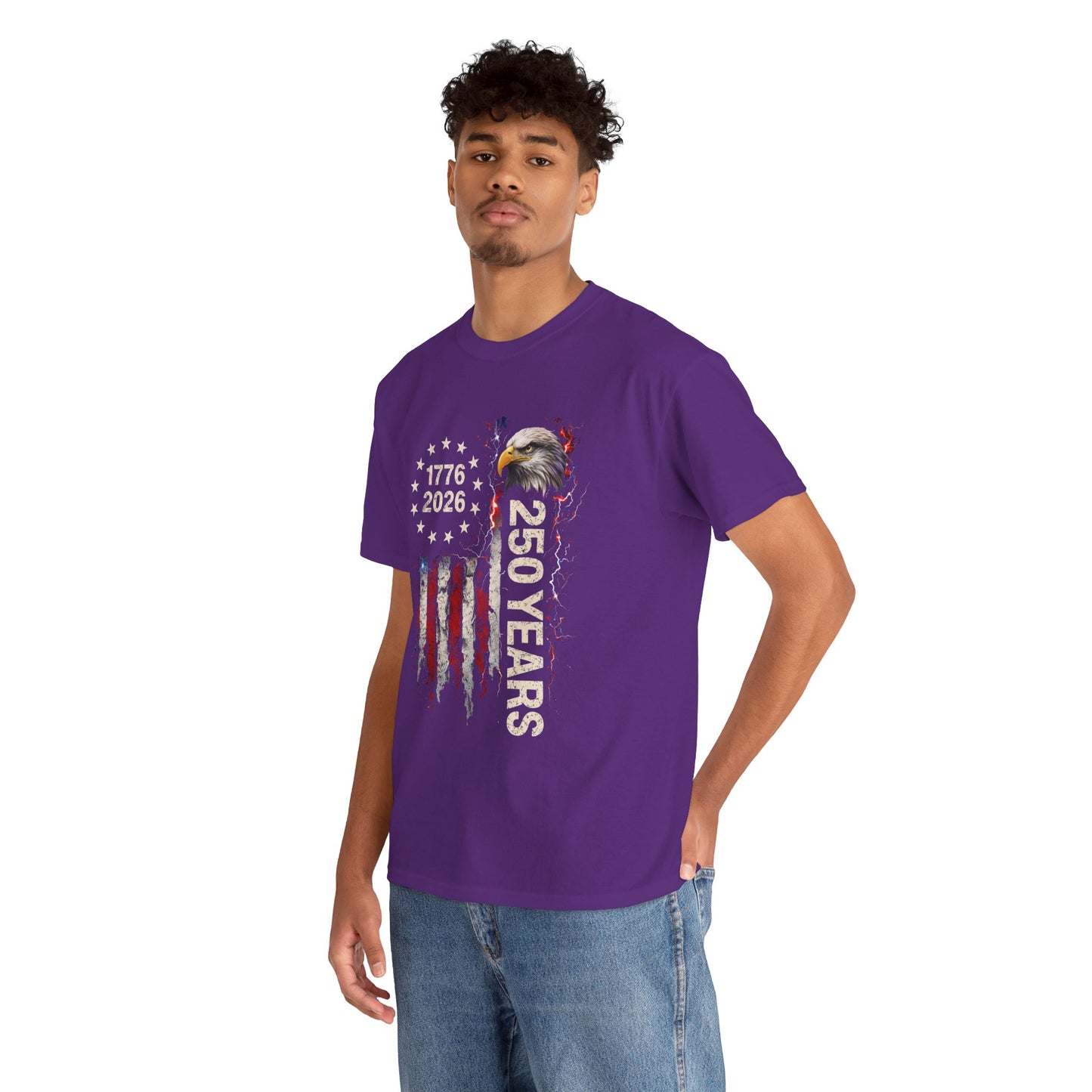 America 250 Years Patriotic T-Shirt Men