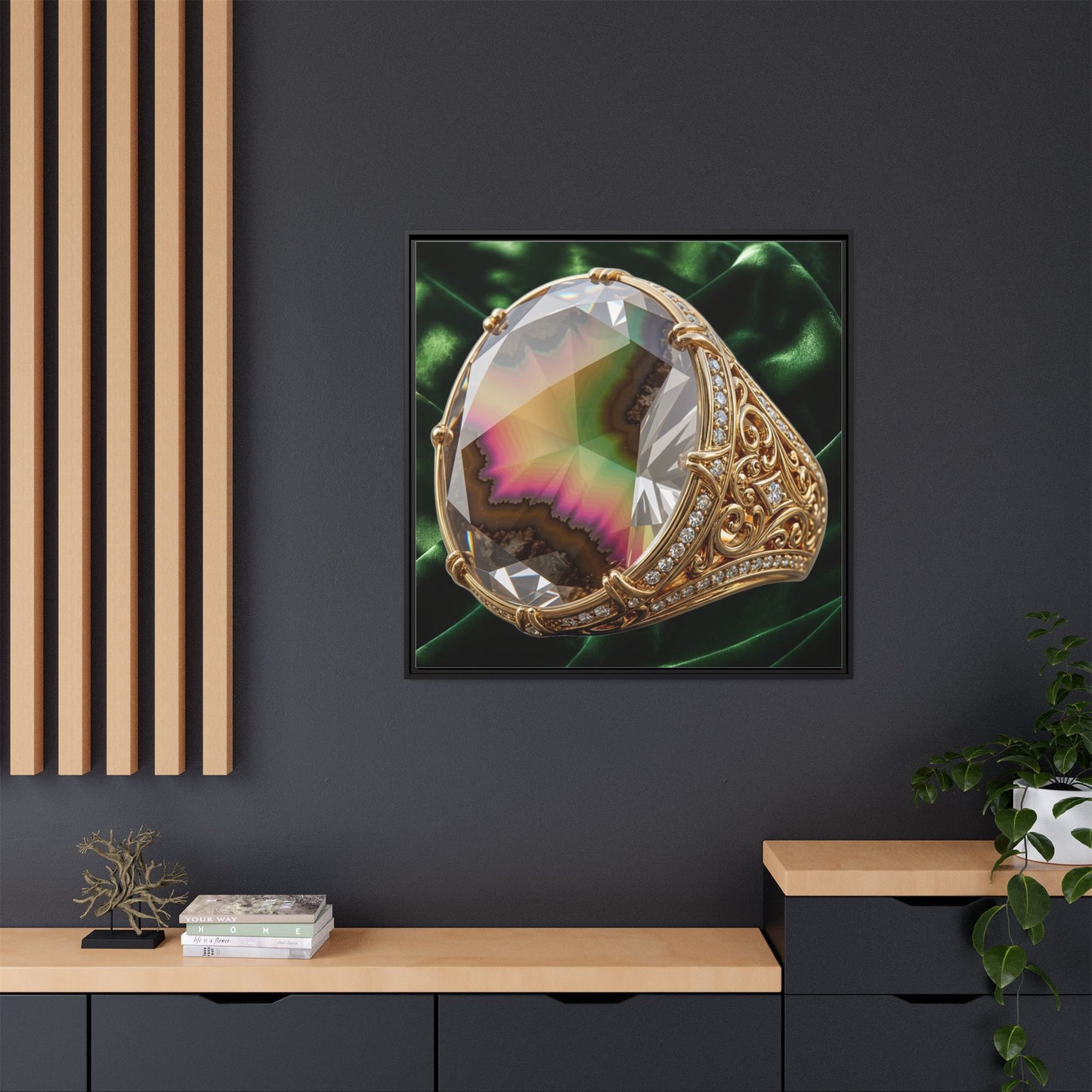 Zultanite Velvet Drapery Canvas