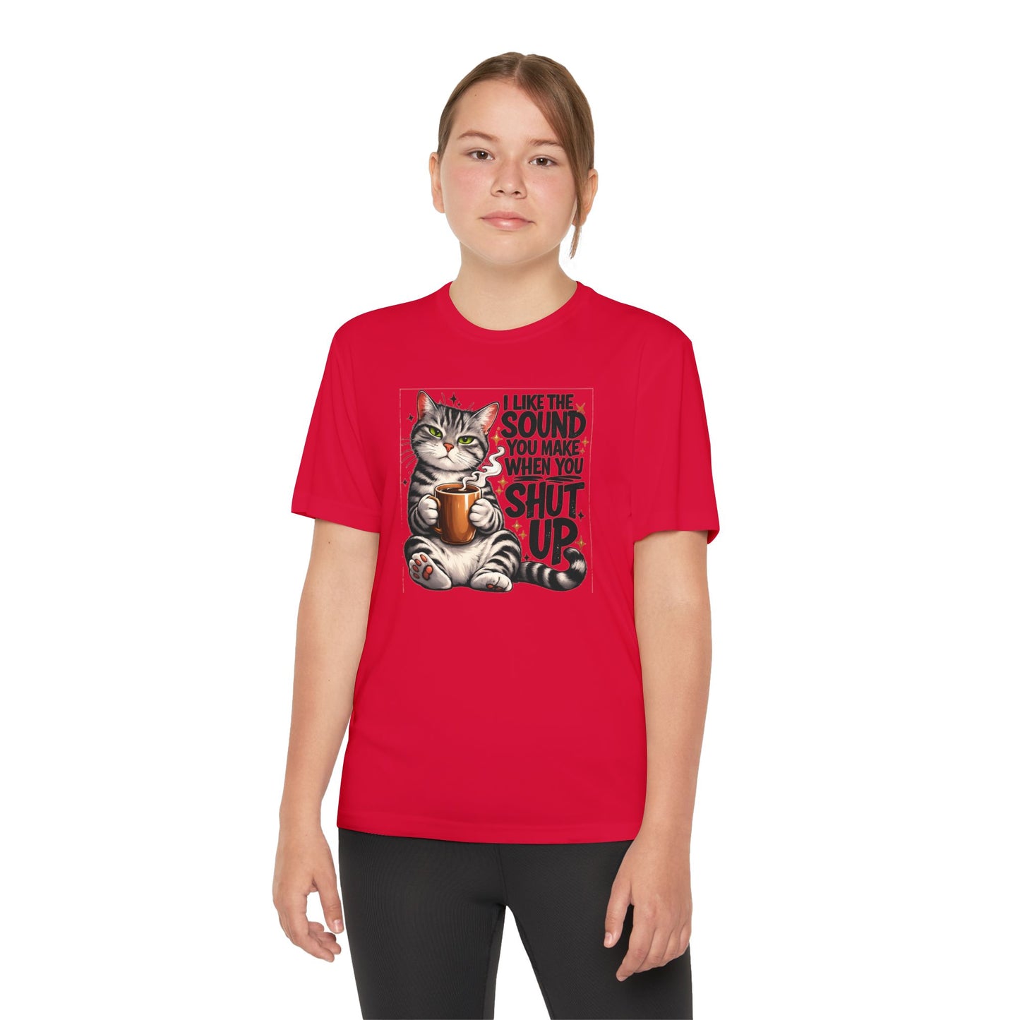 Youth Sarcastic Cat Graphic Tee