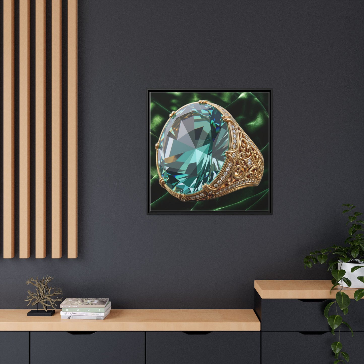 Sculpted Tourmaline Canvas