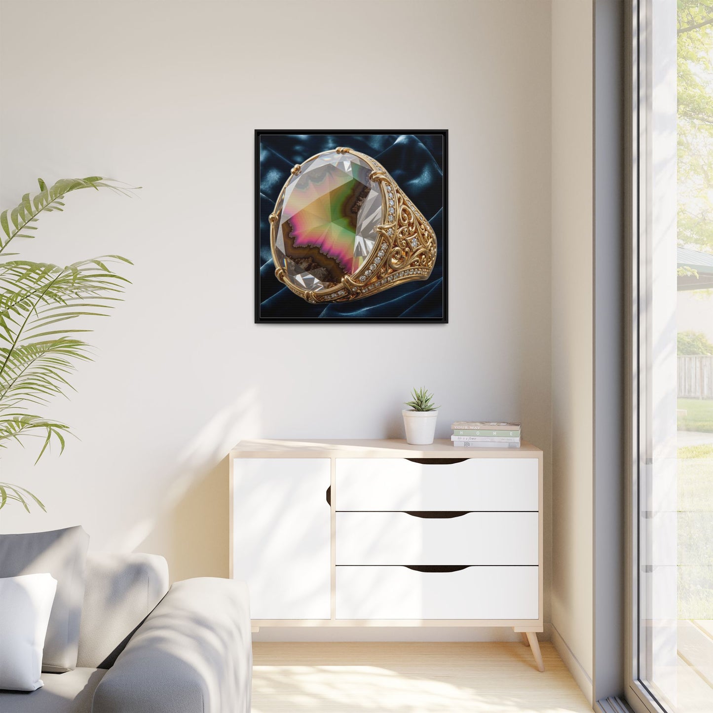 Luminous Zultanite Ring Canvas
