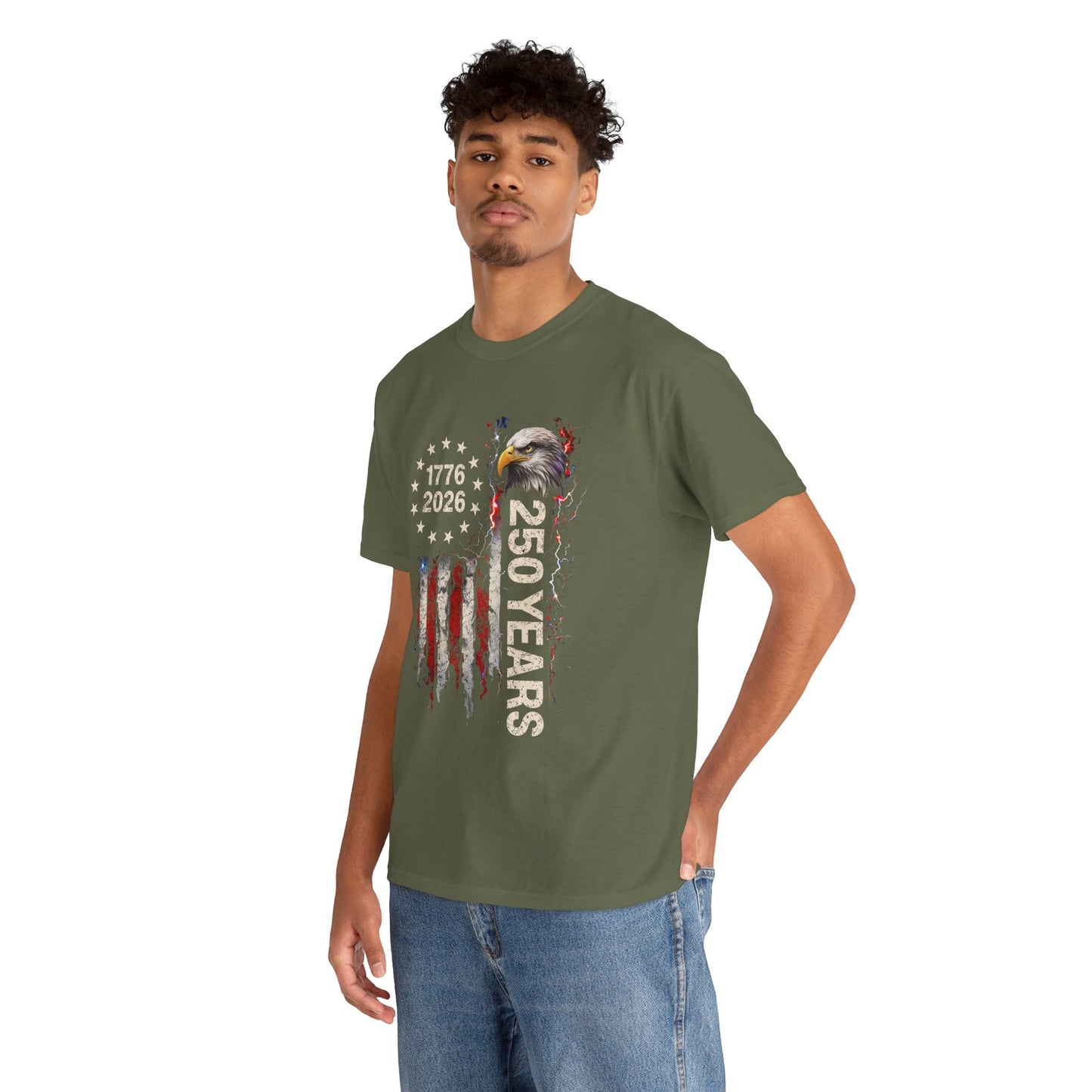 America 250 Years Patriotic T-Shirt Men