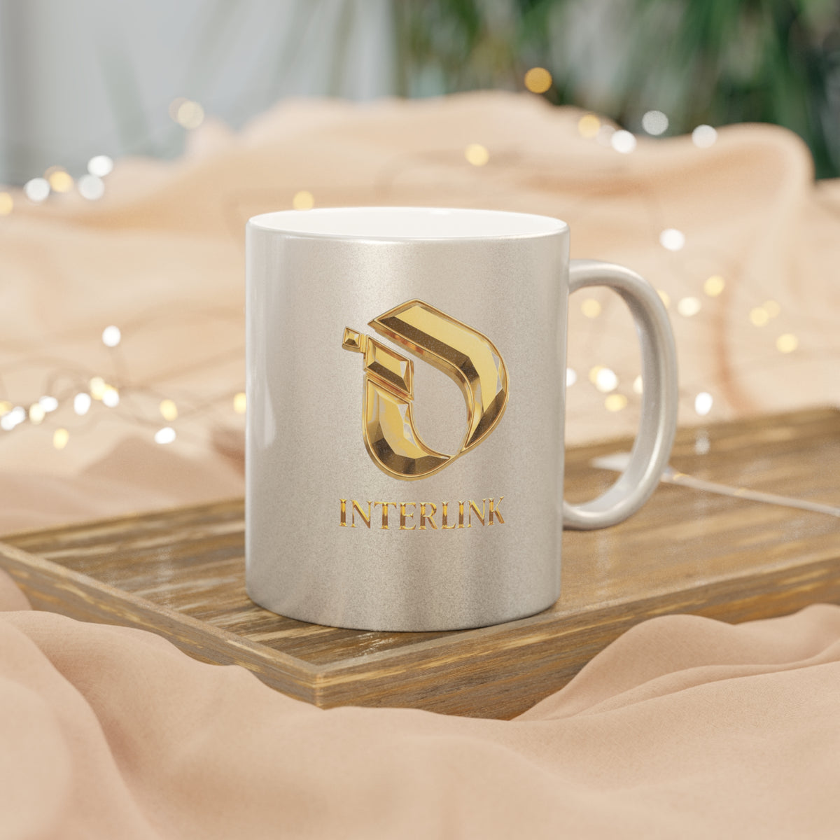 Metallic Halo Interlink Ceramic Mug