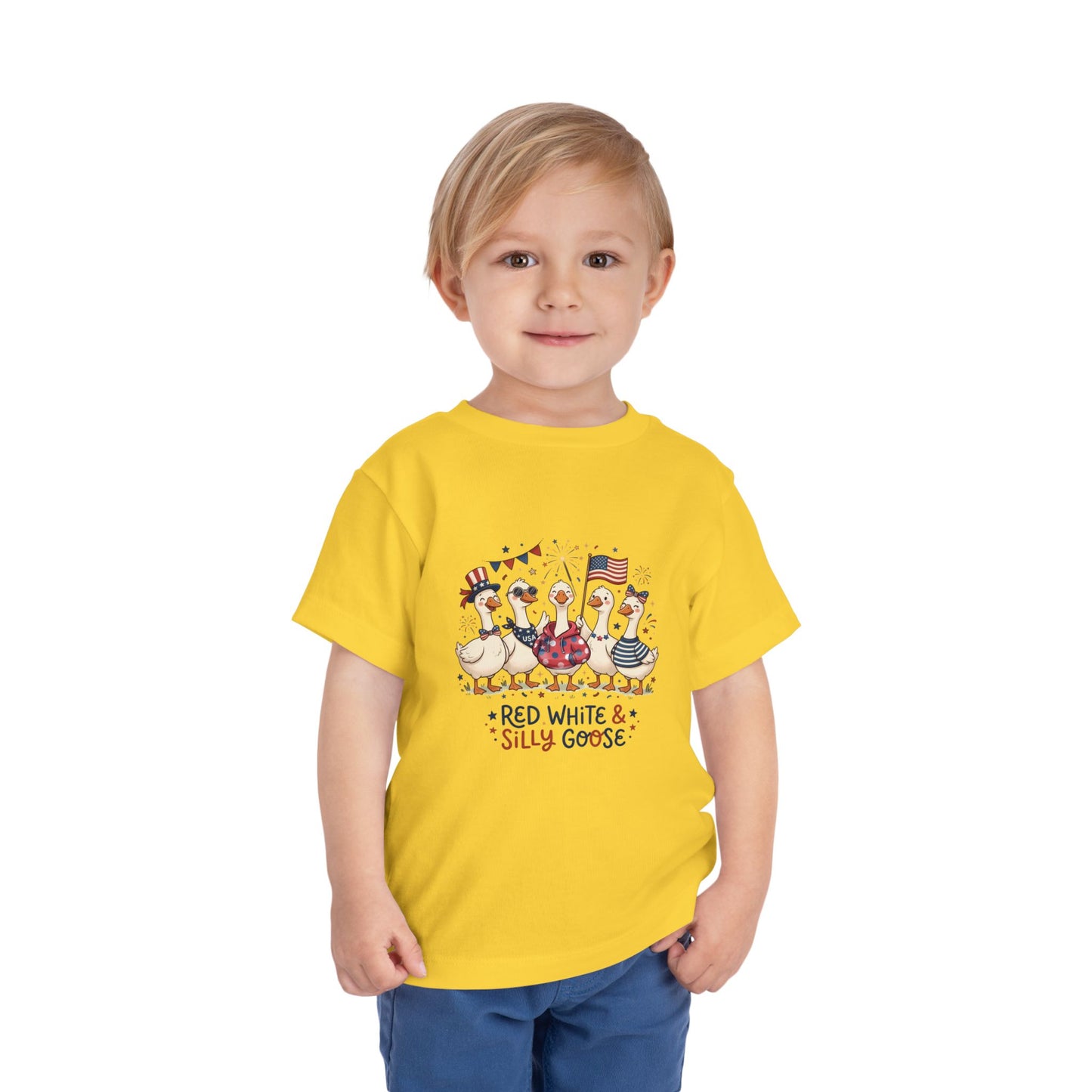 Red White & Silly Goose Toddler T-Shirt