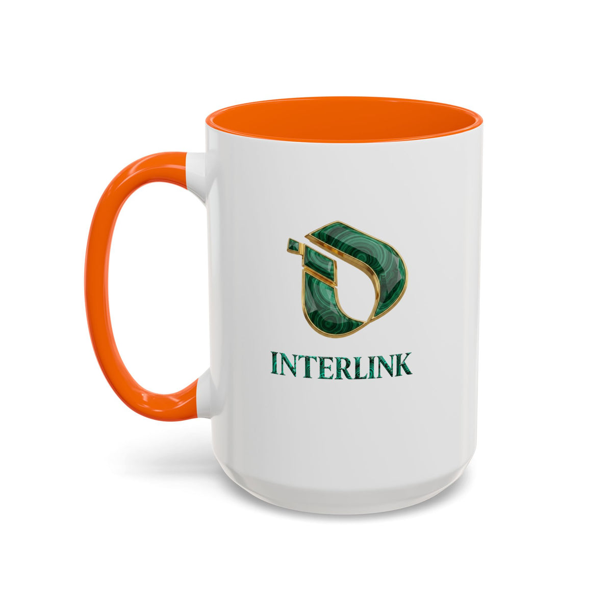 Malachite Vein Interlink Two-Tone Ceramic Mug