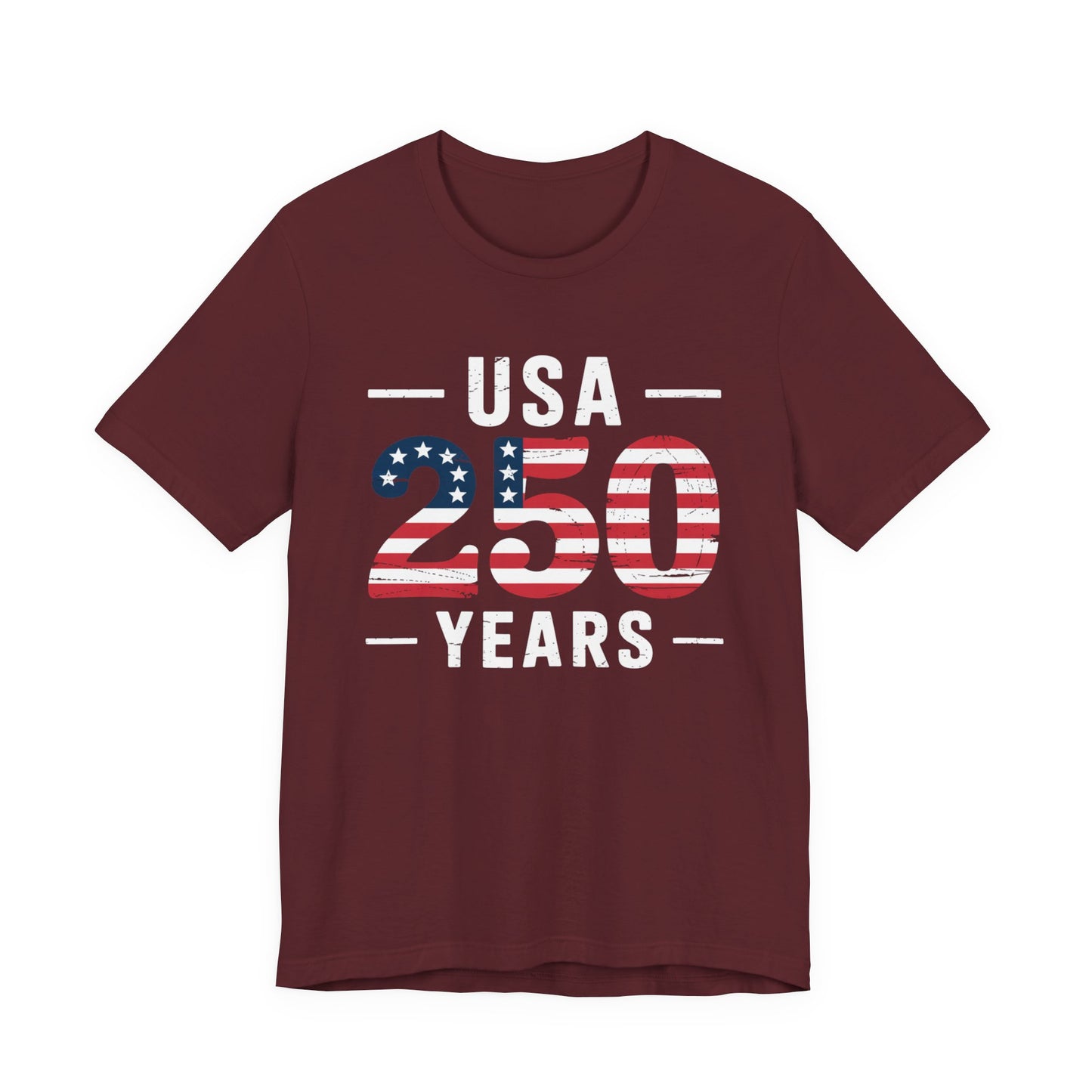 USA 250 Years Patriotic Flag T-Shirt